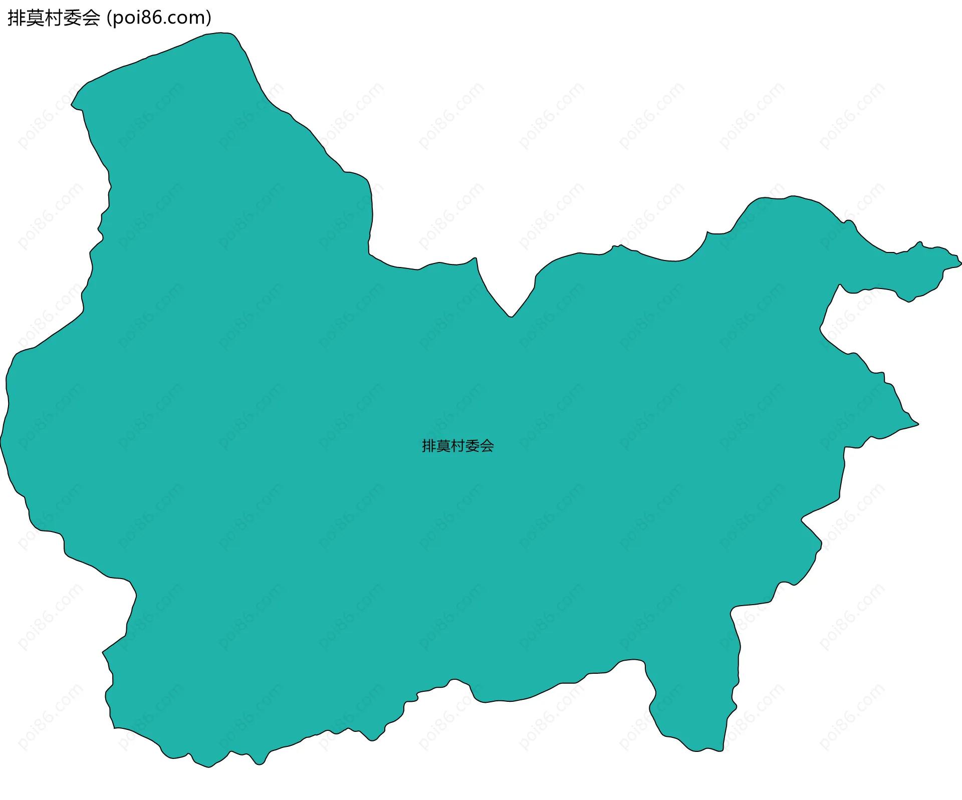 排莫村委会边界地图