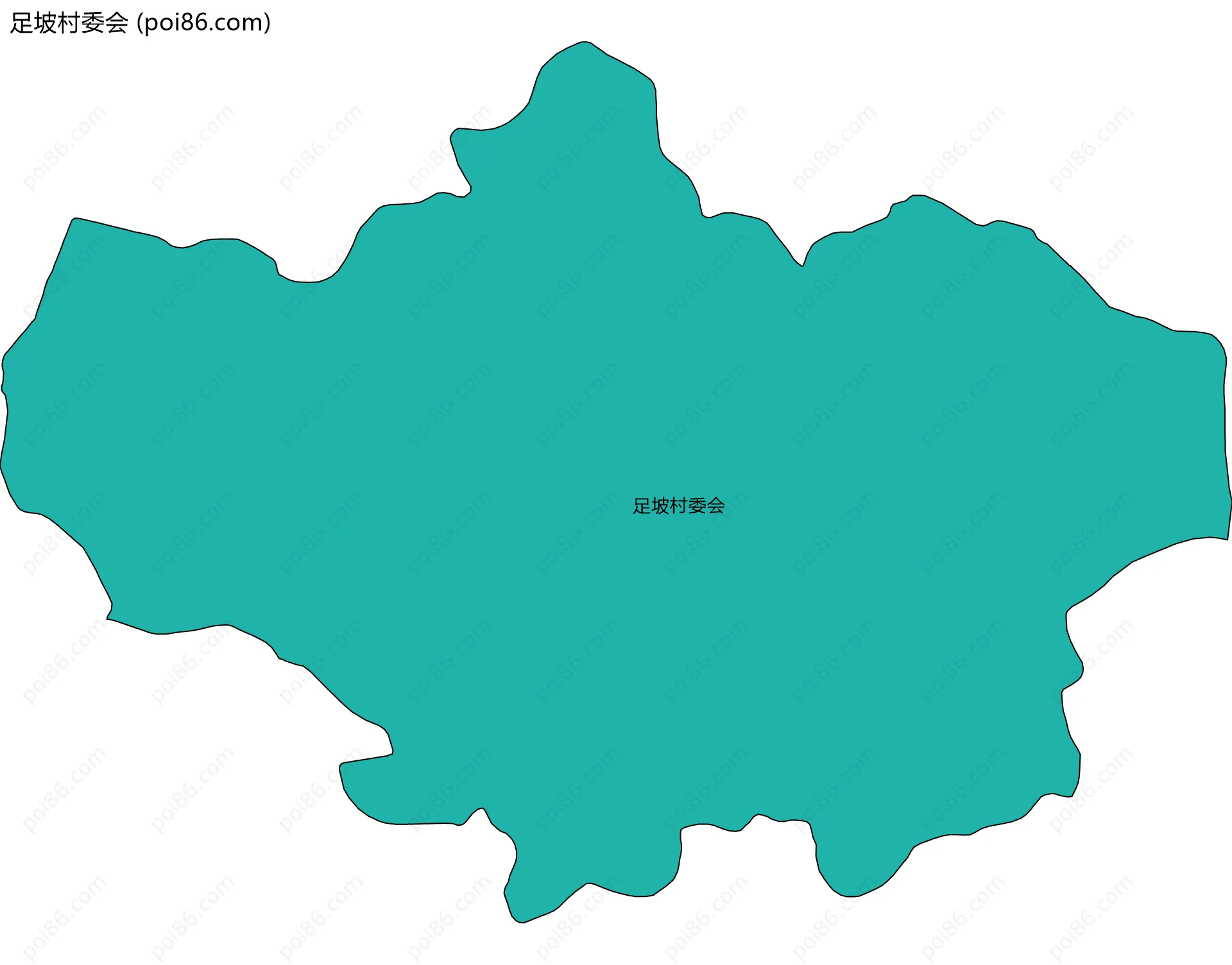 足坡村委会边界地图