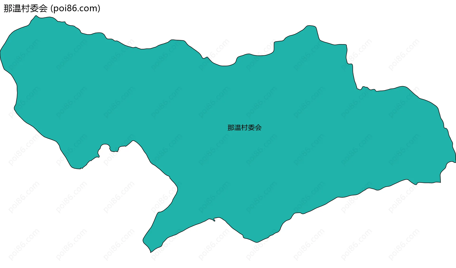 那温村委会边界地图