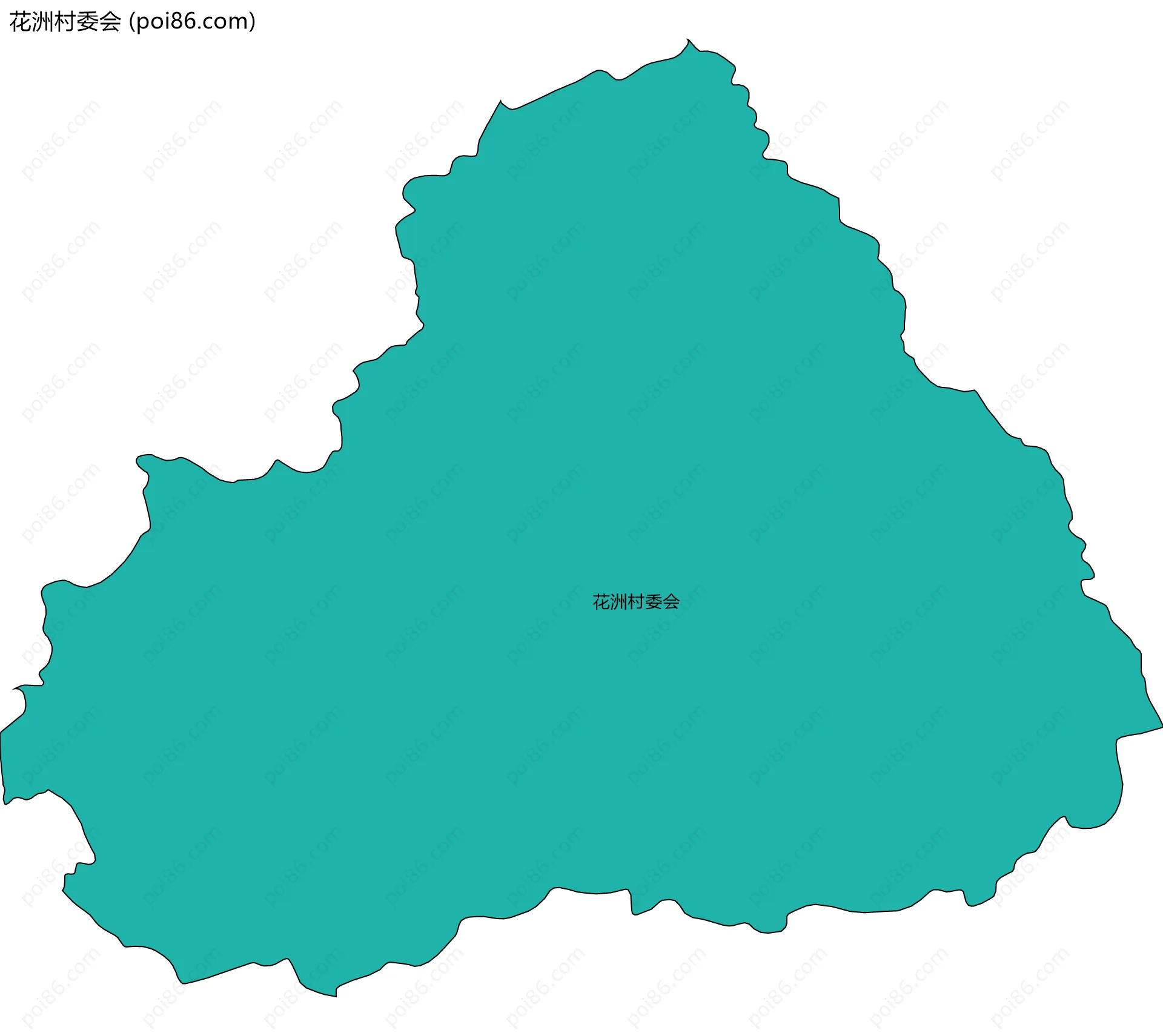 花洲村委会边界地图