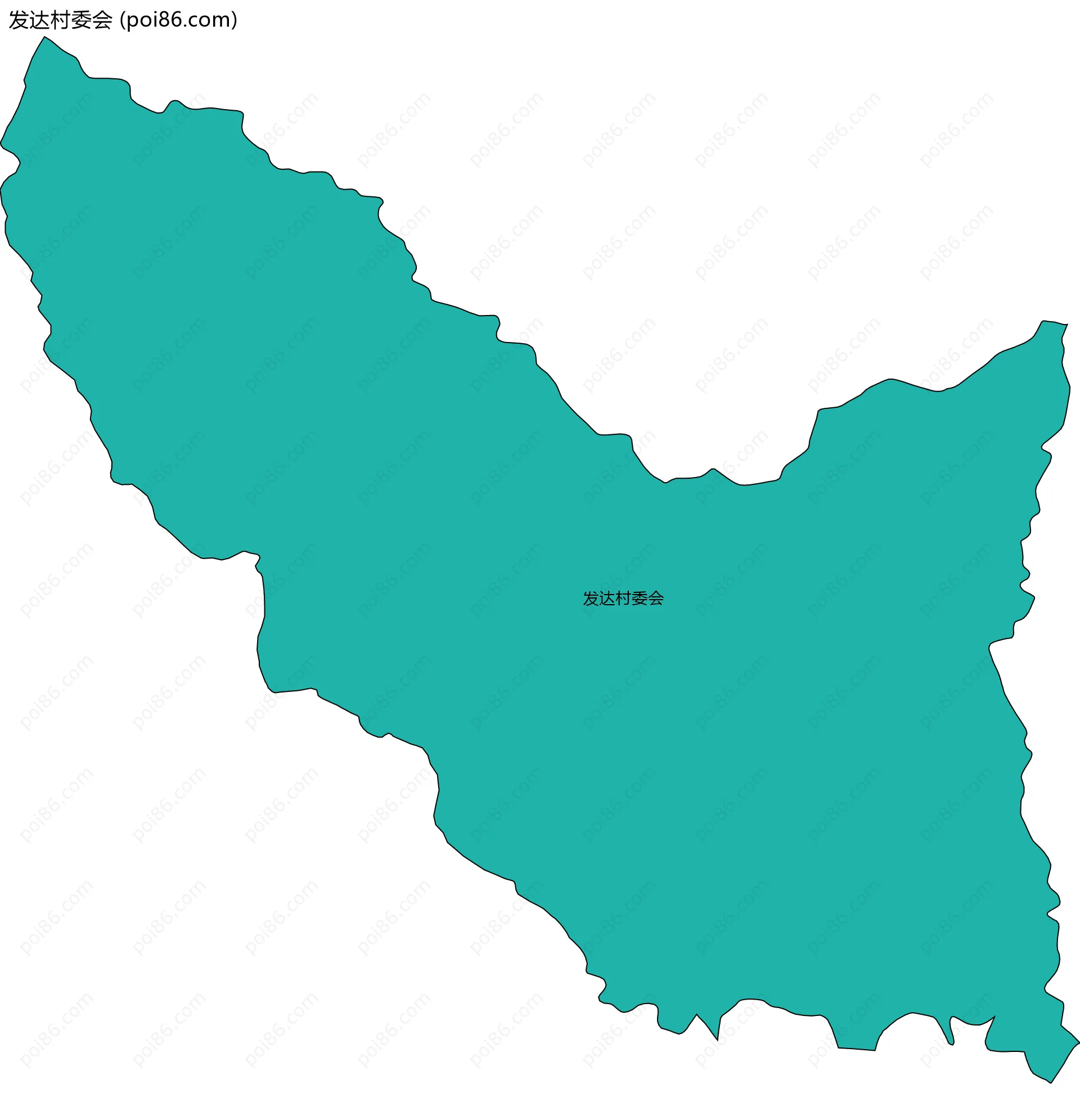 发达村委会边界地图
