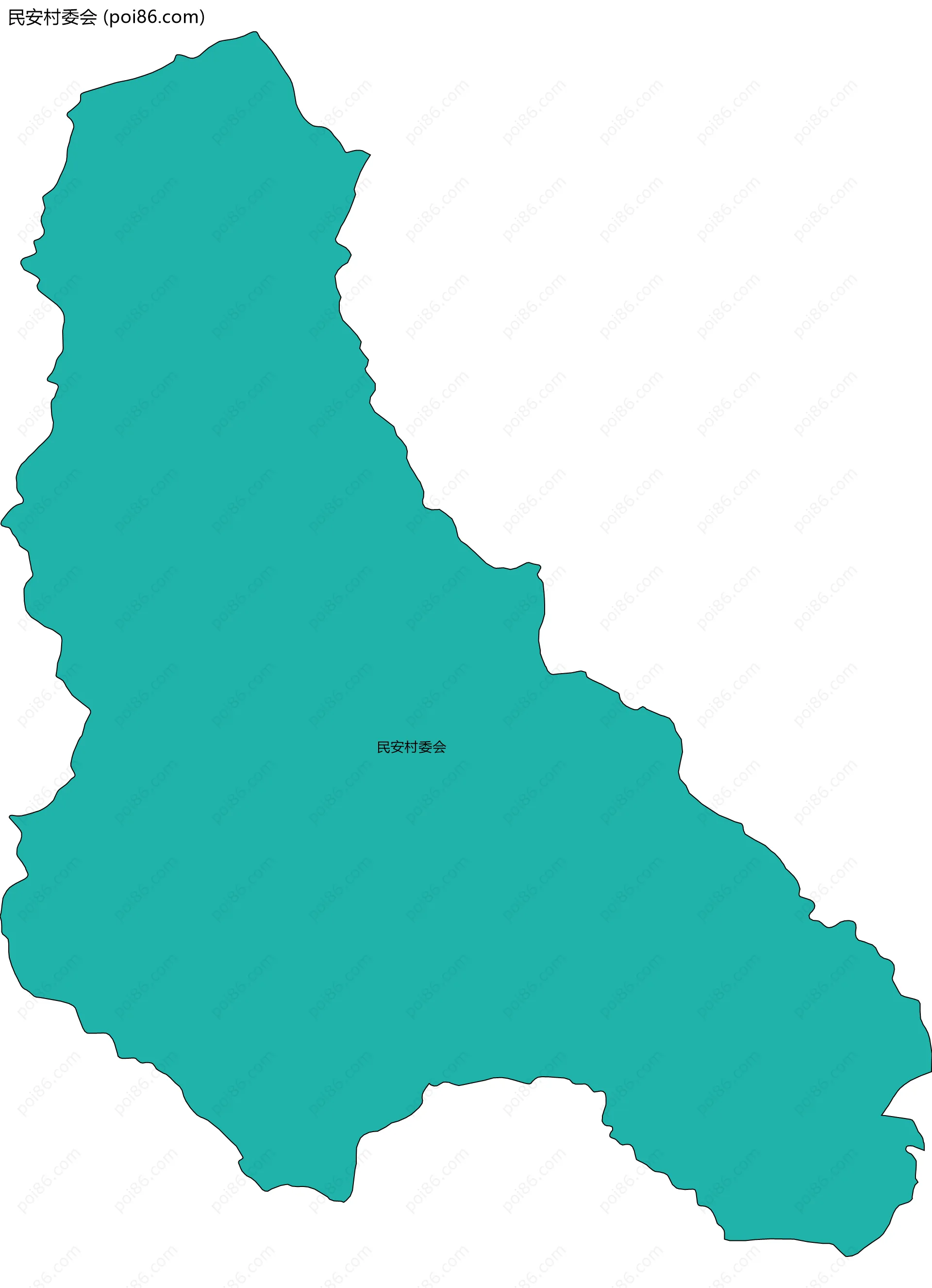 民安村委会边界地图