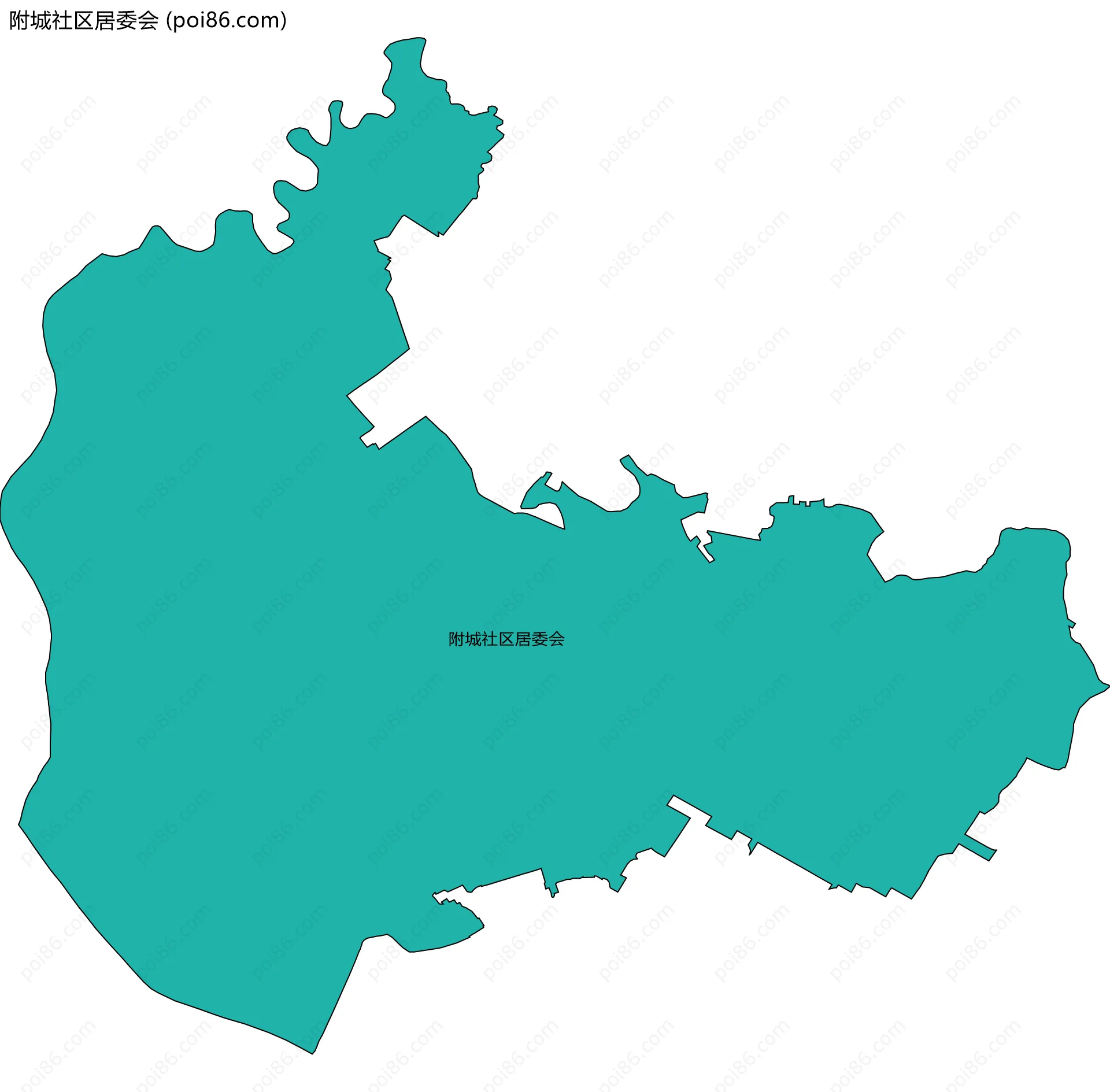 附城社区居委会边界地图