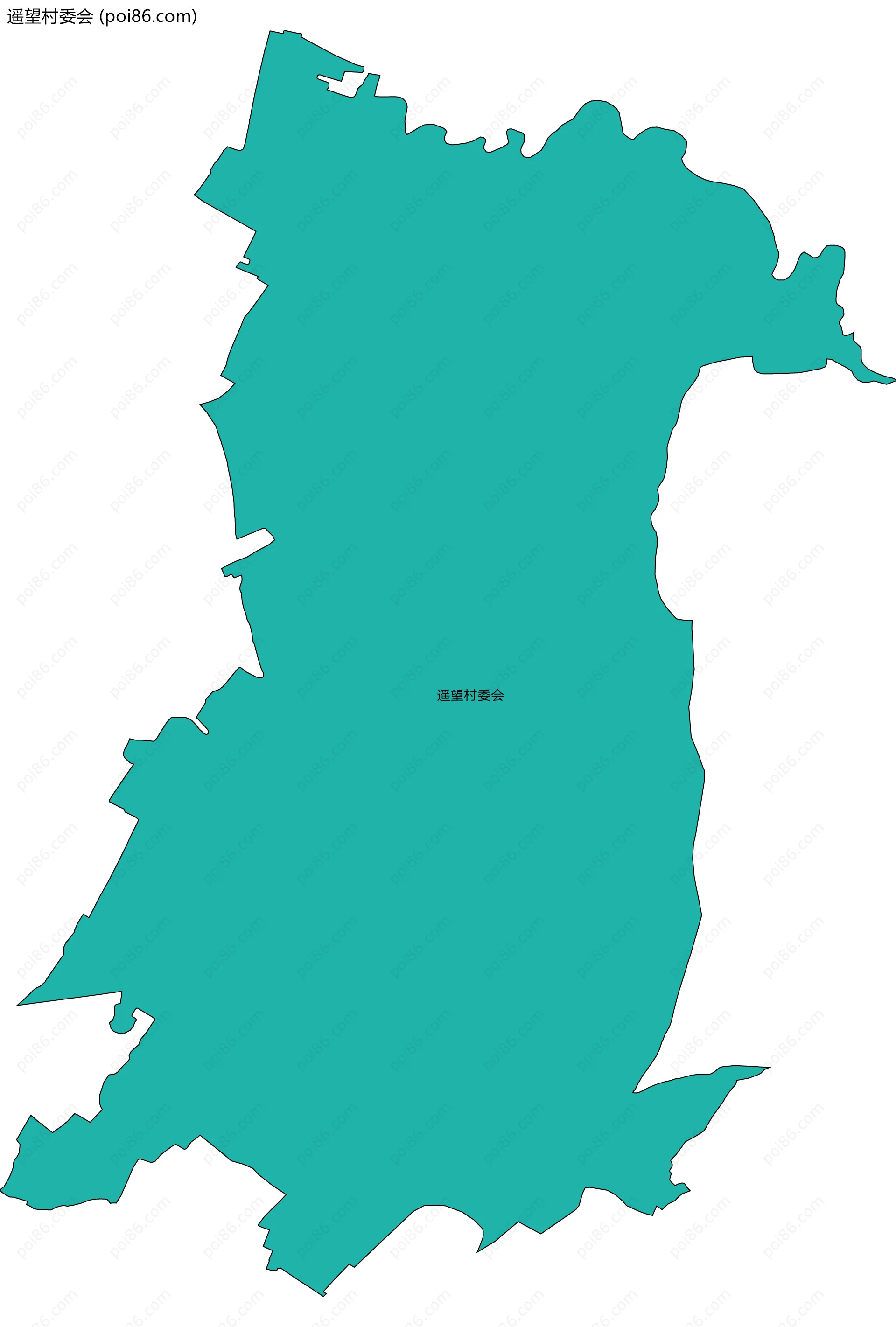 遥望村委会边界地图