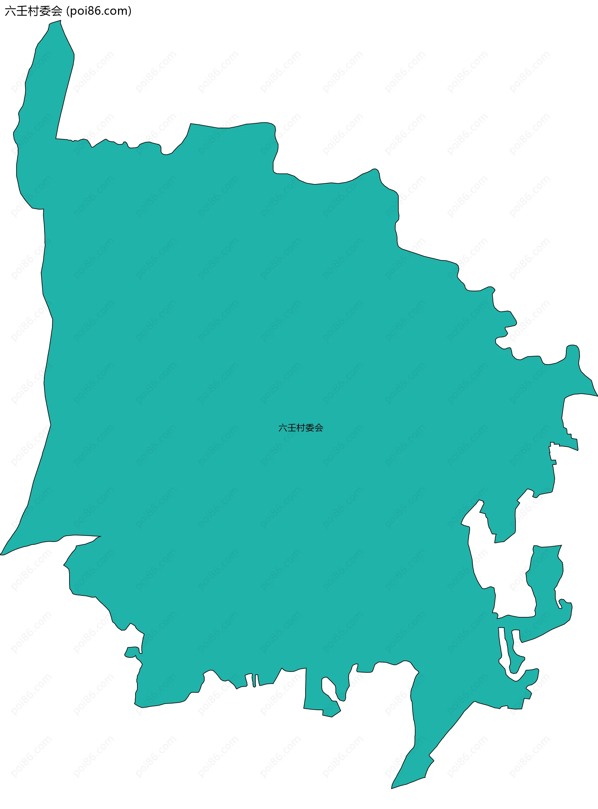 六壬村委会边界地图