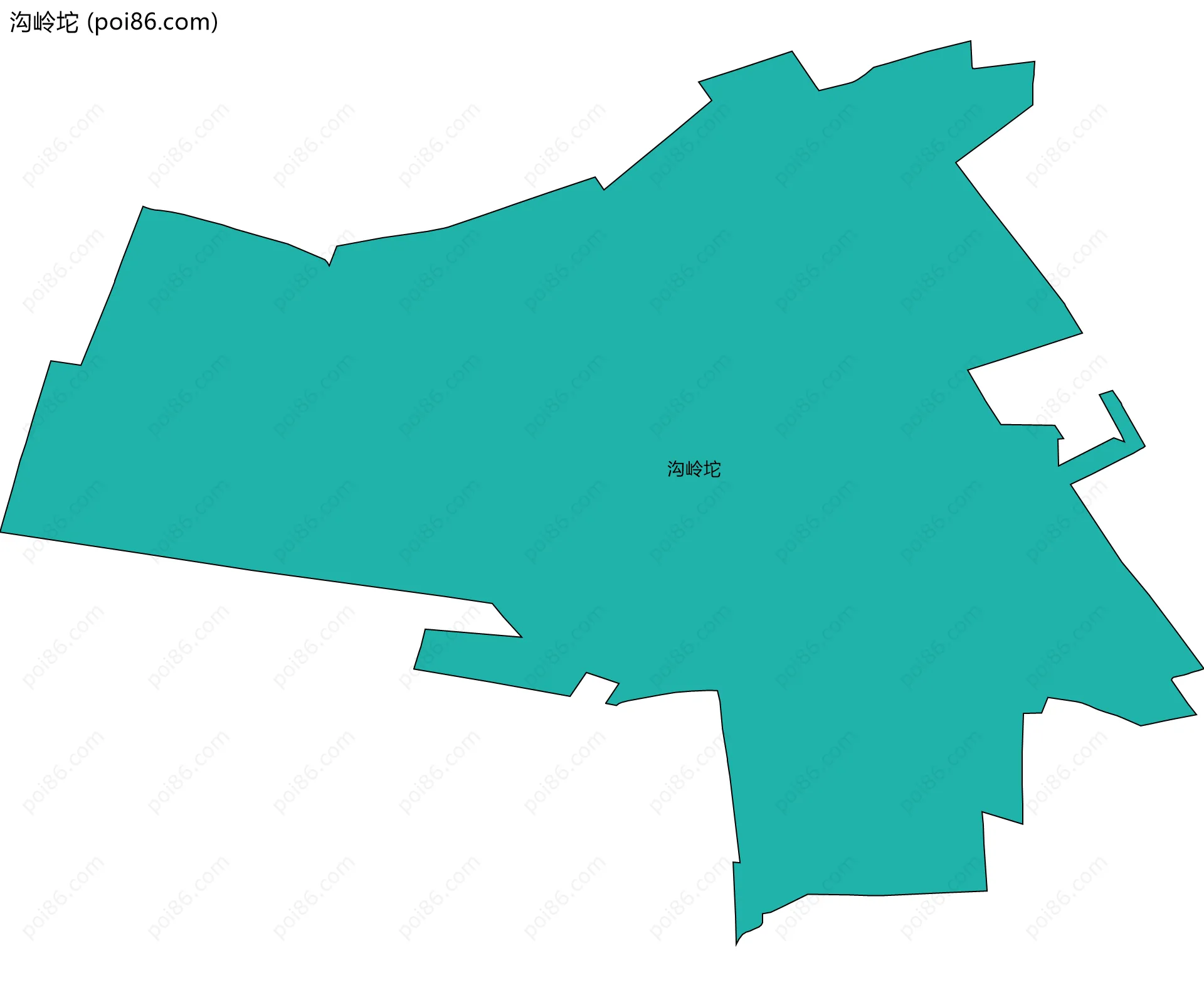 沟岭坨边界地图