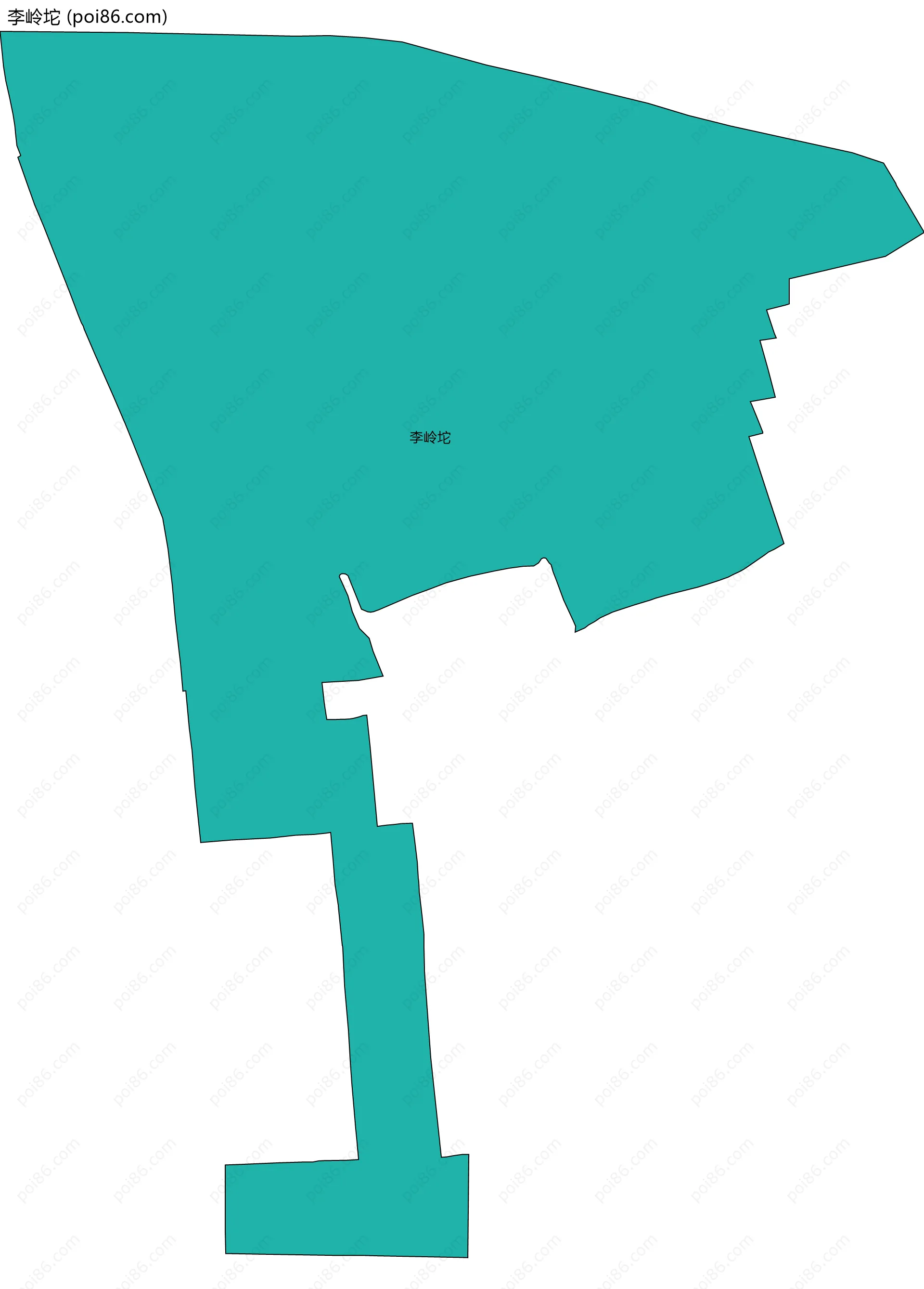 李岭坨边界地图