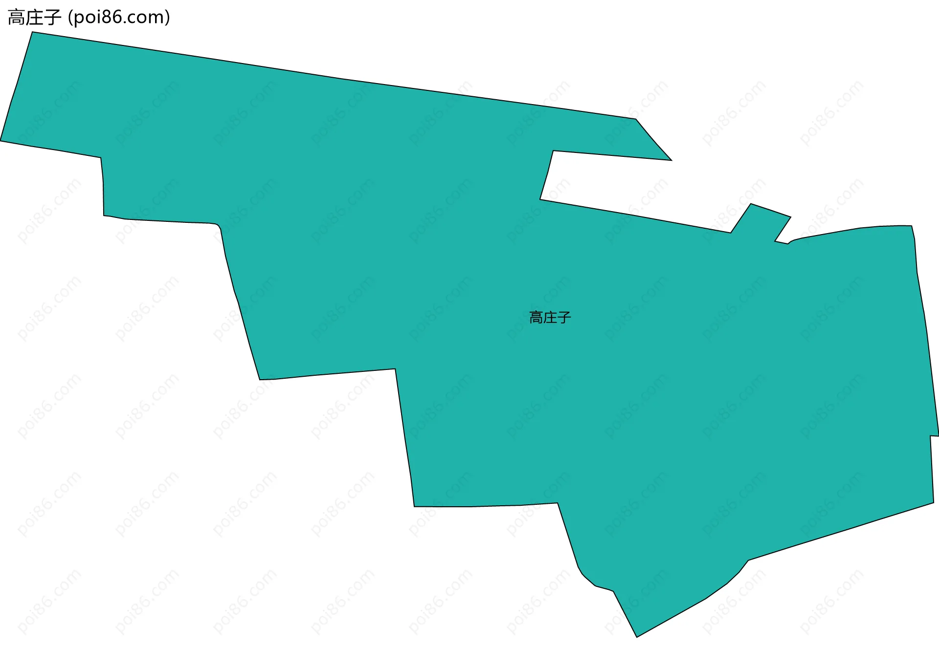 高庄子边界地图