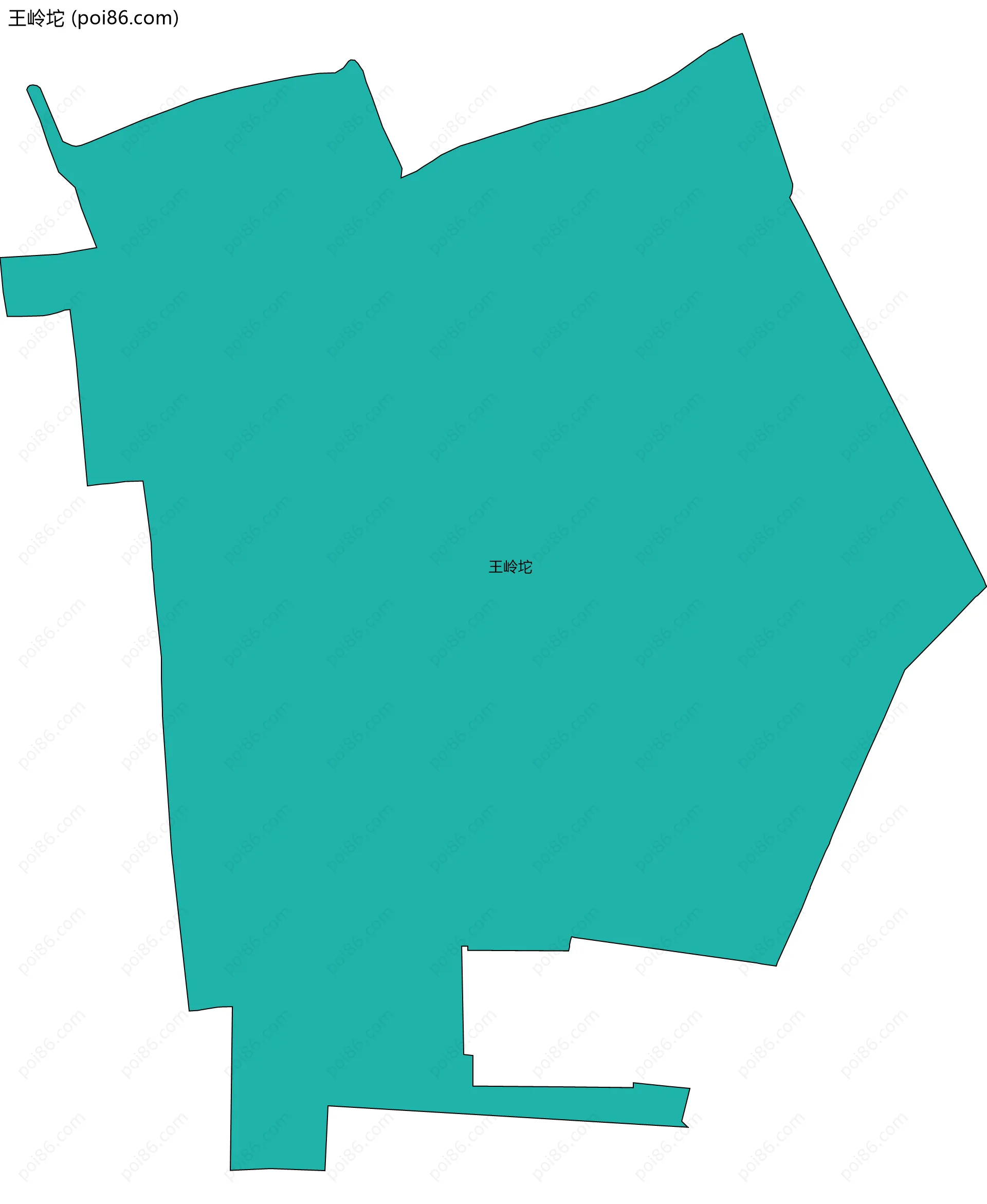 王岭坨边界地图