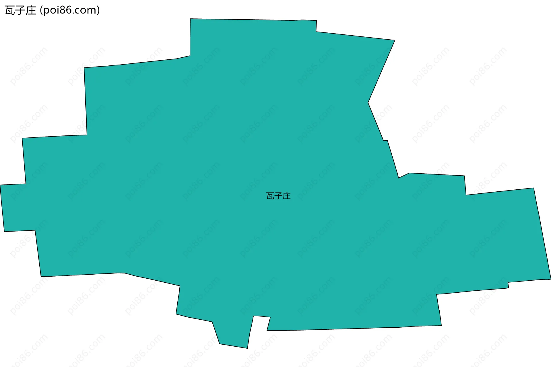 瓦子庄边界地图