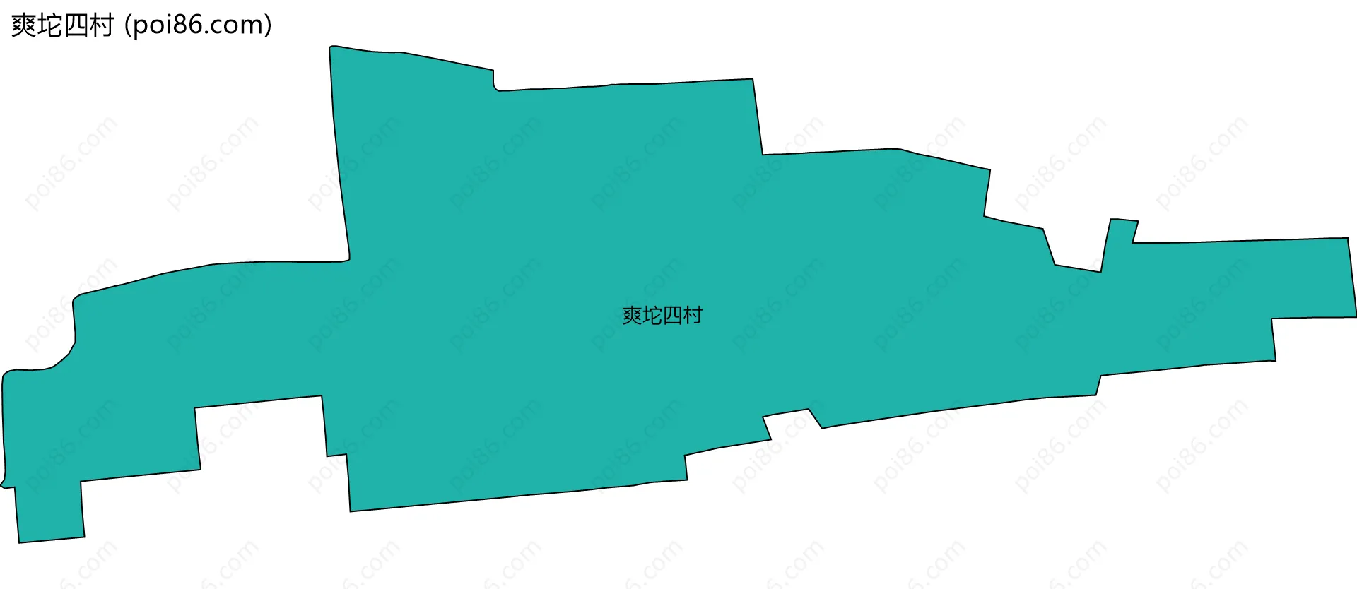 爽坨四村边界地图