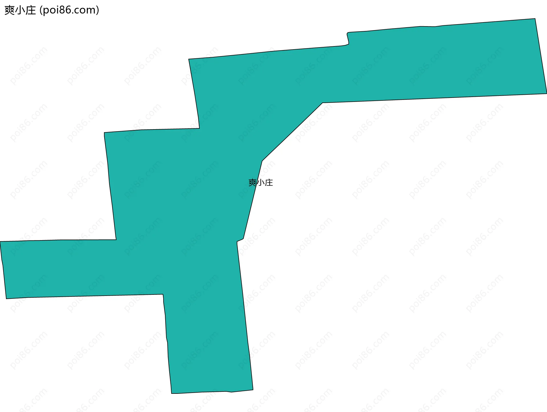 爽小庄边界地图
