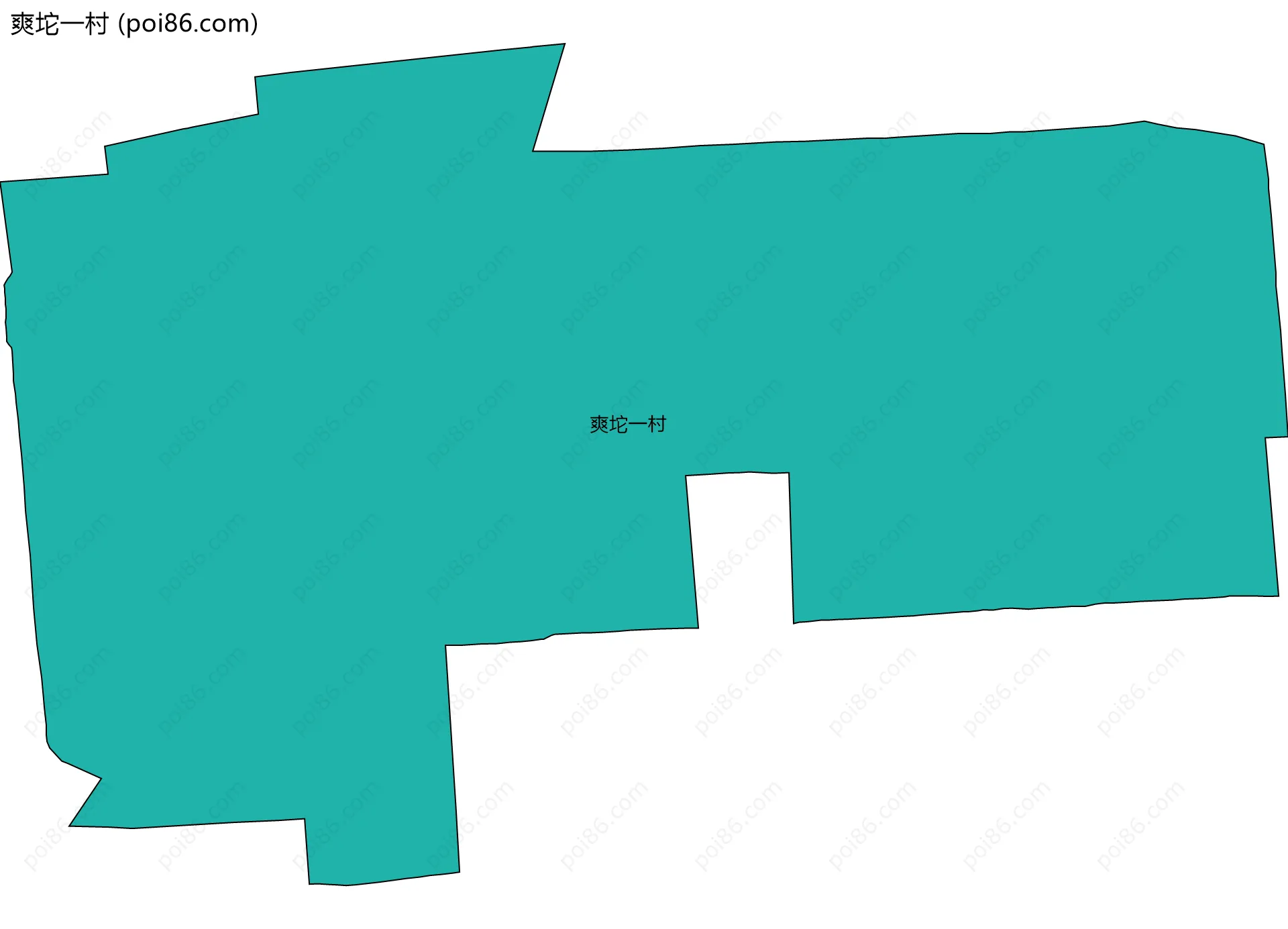 爽坨一村边界地图