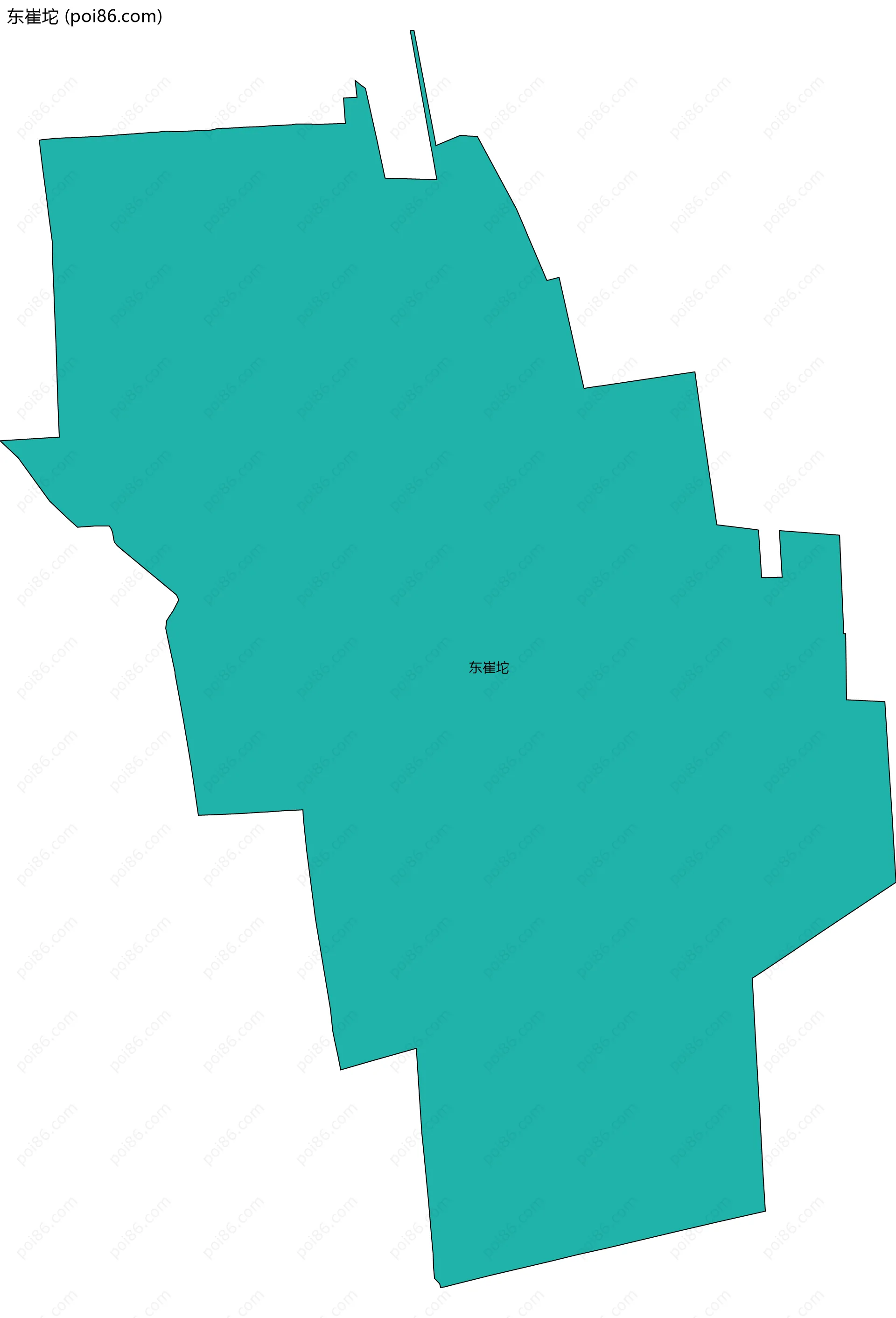 东崔坨边界地图