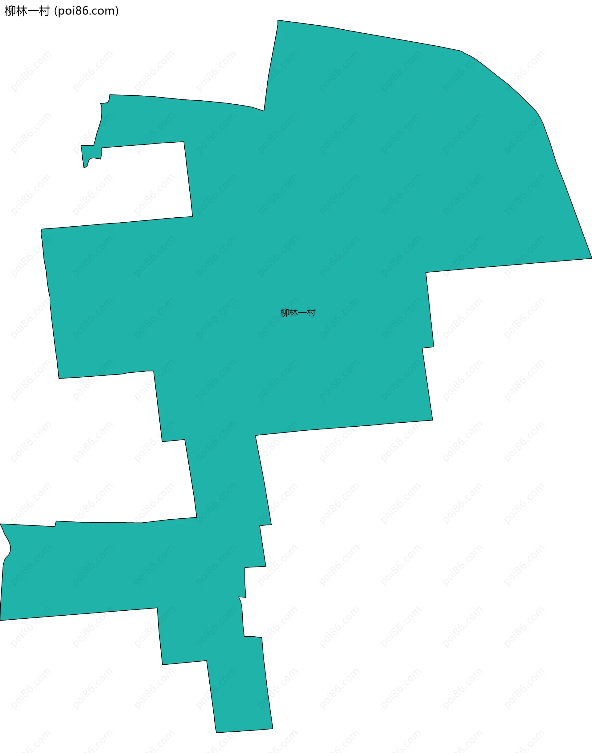 柳林一村边界地图