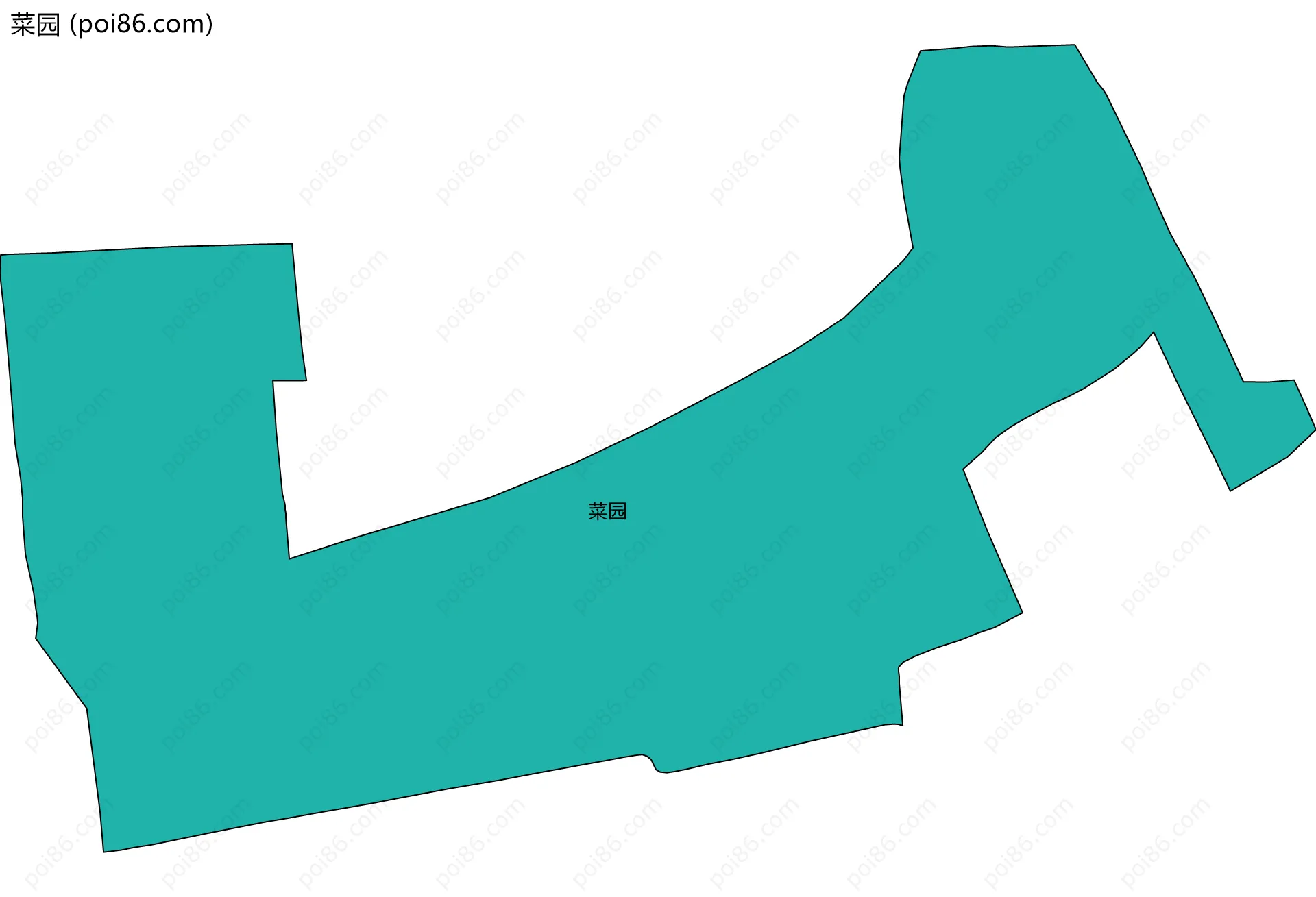菜园边界地图