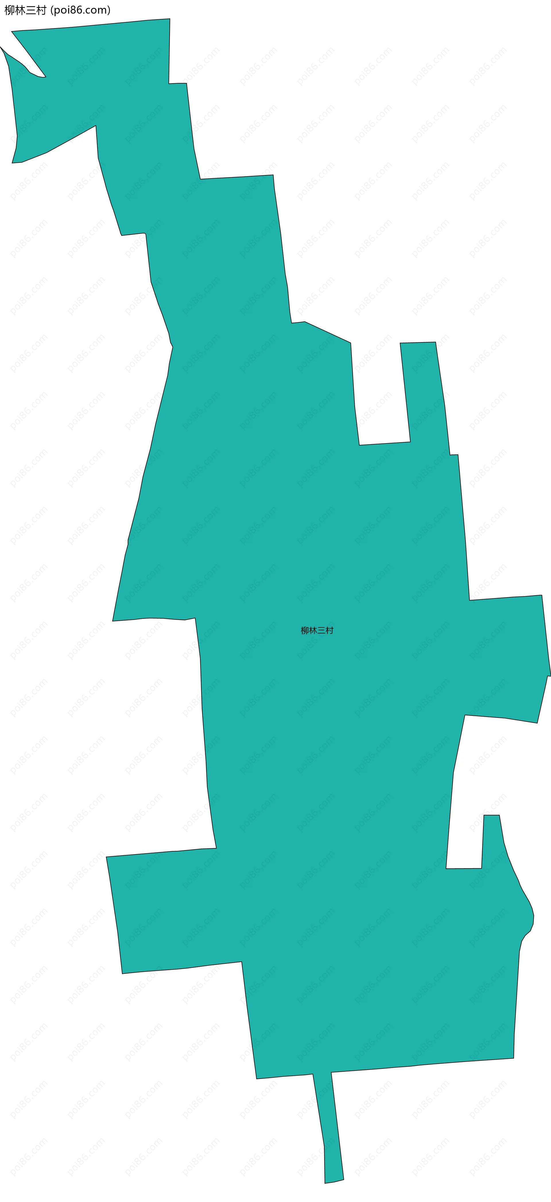 柳林三村边界地图