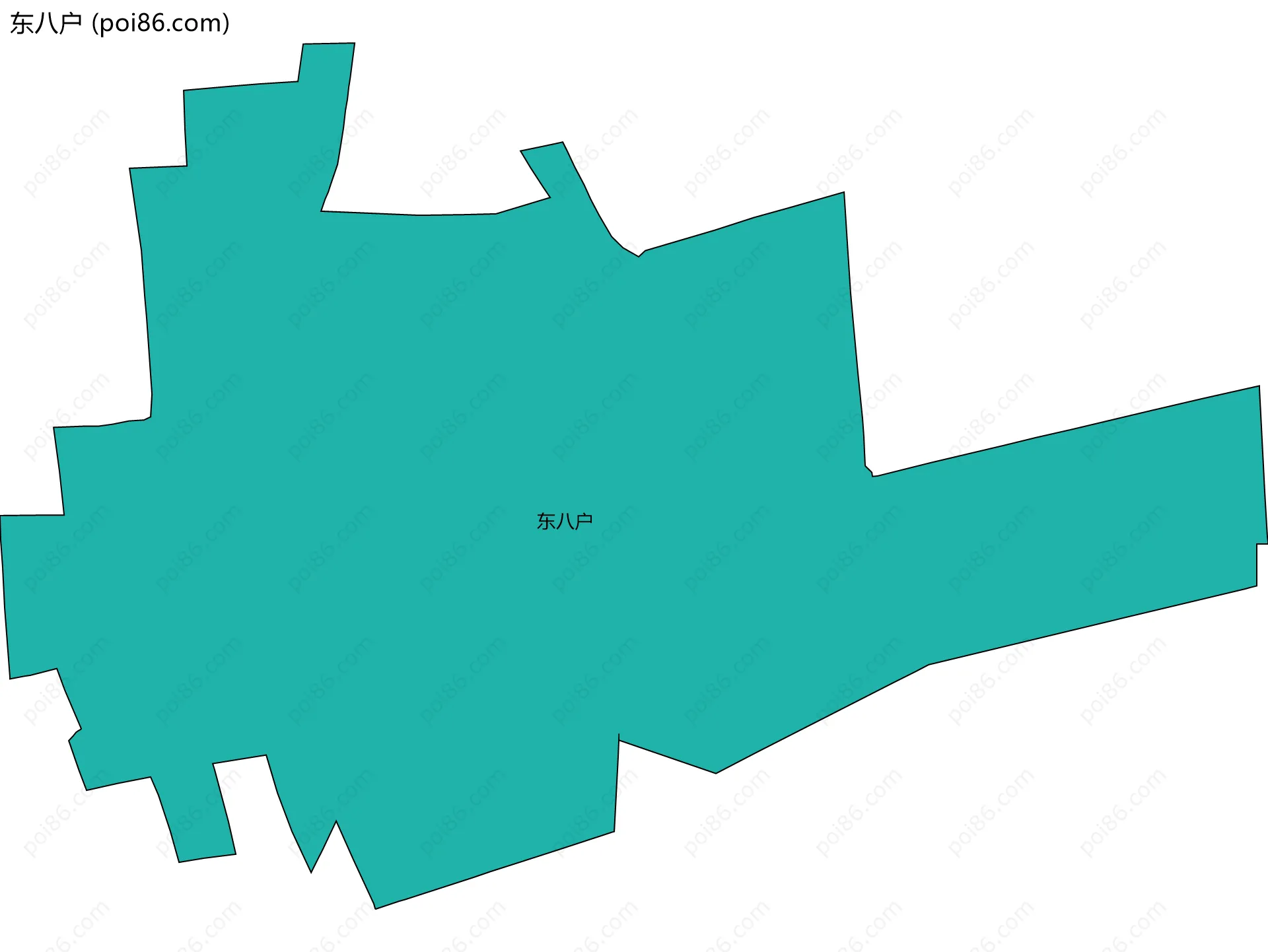 东八户边界地图