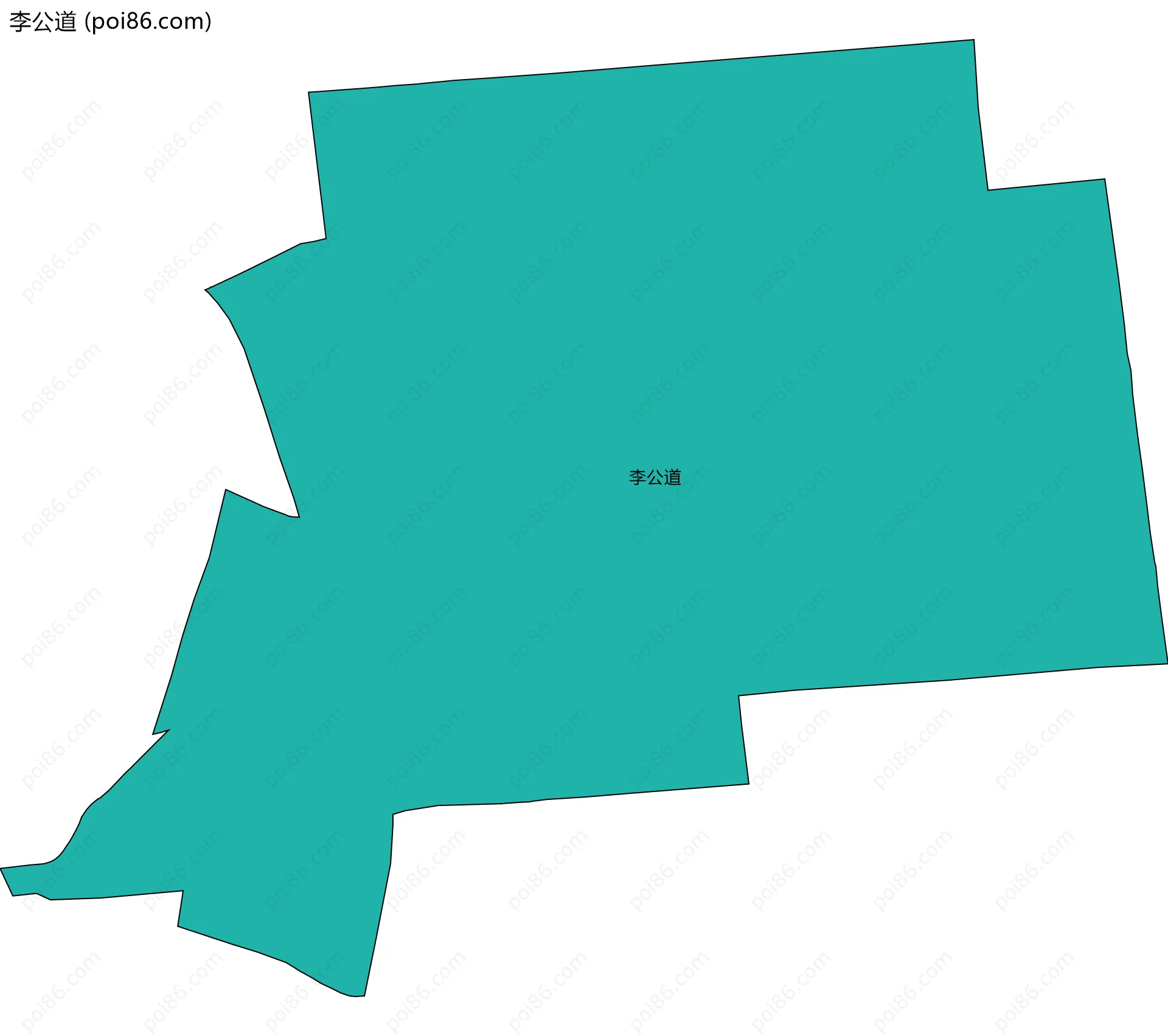 李公道边界地图