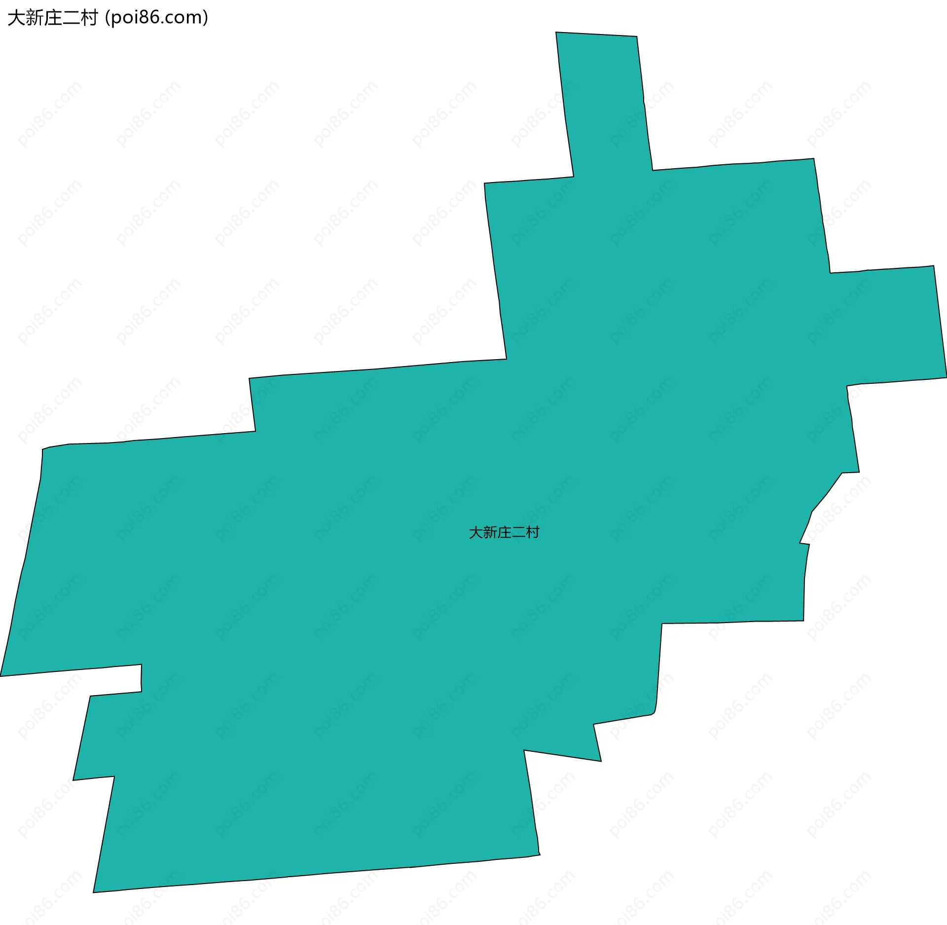 大新庄二村边界地图
