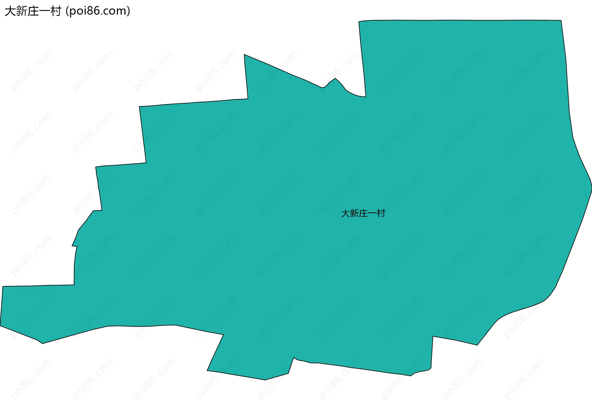 大新庄一村边界地图