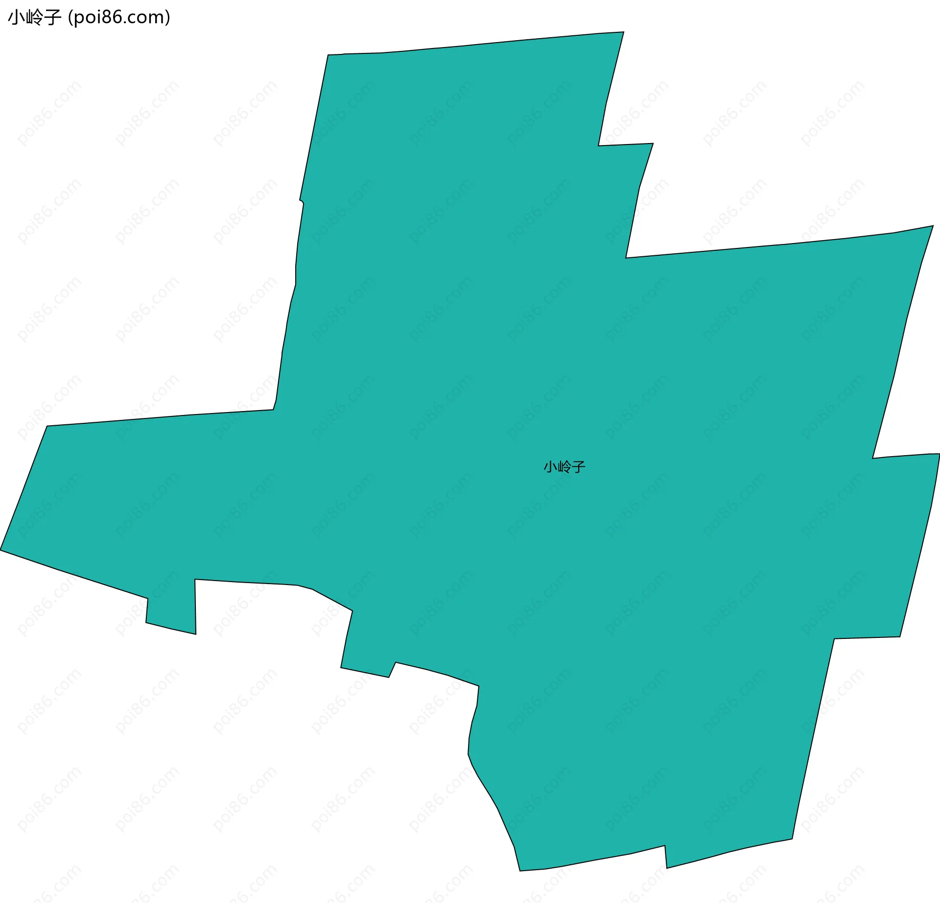 小岭子边界地图