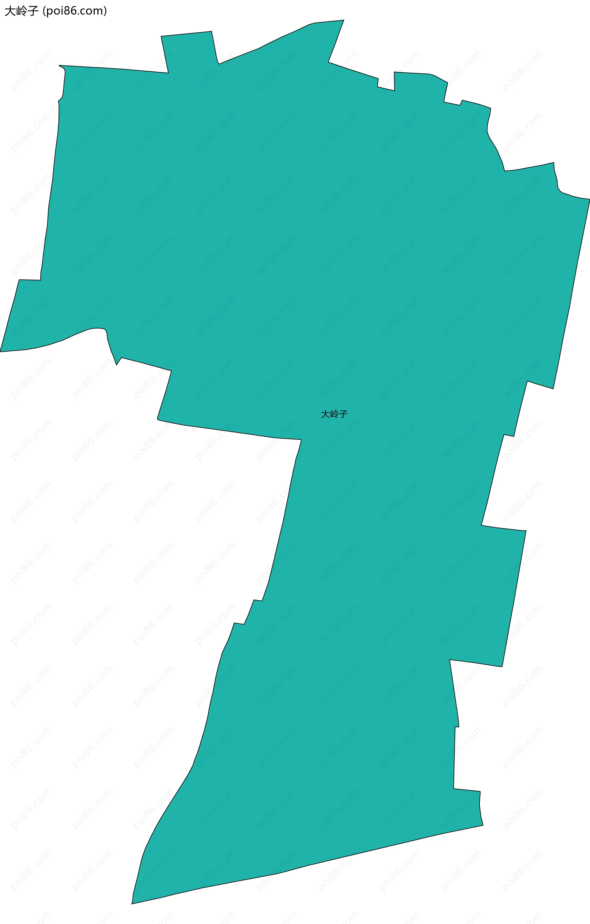 大岭子边界地图