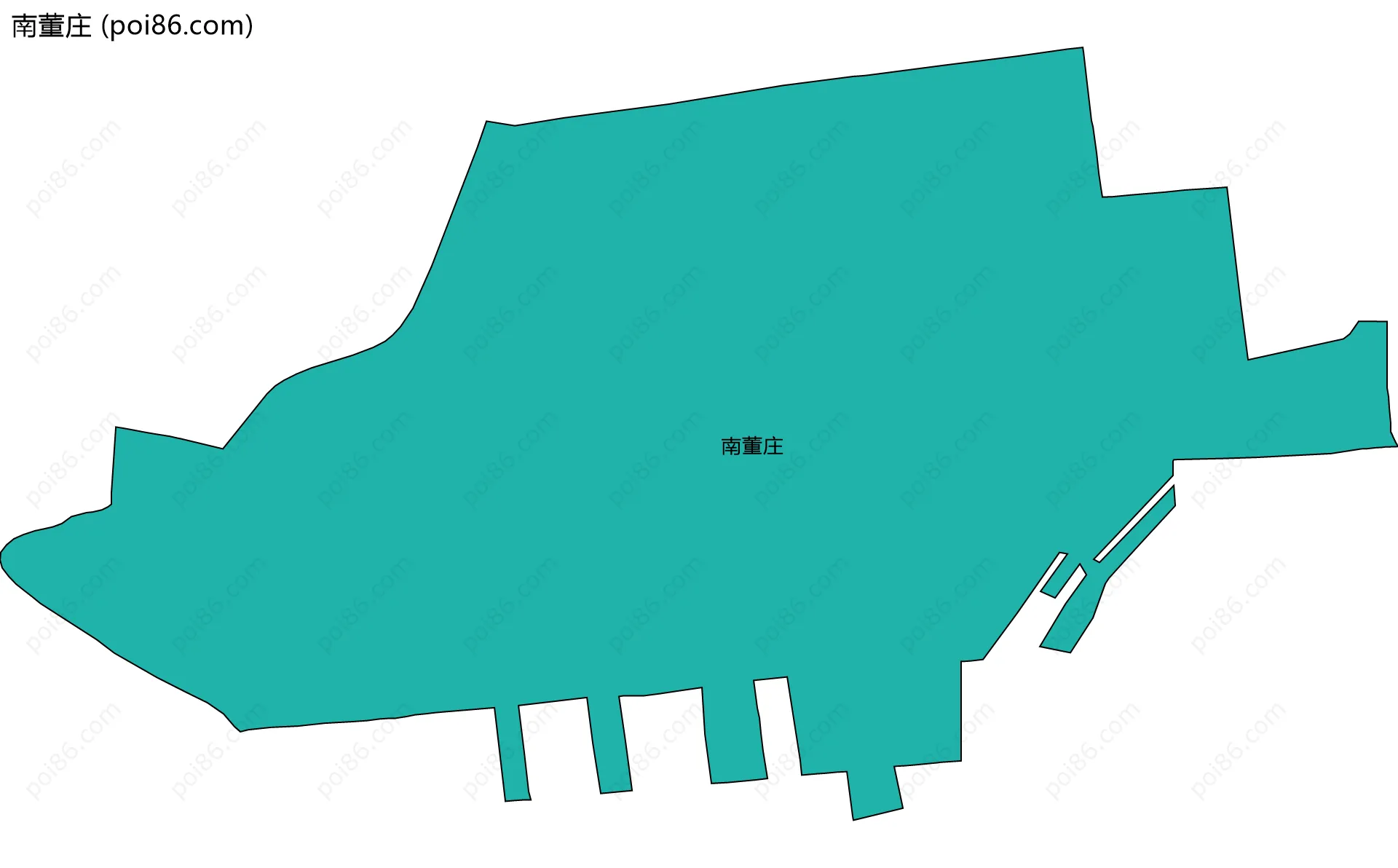 南董庄边界地图