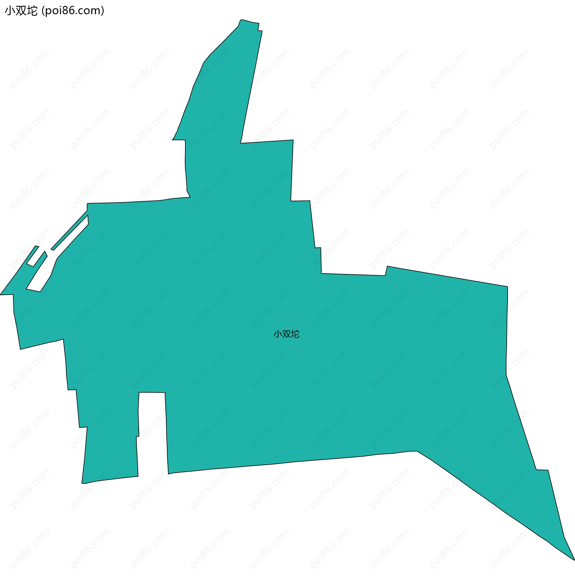 小双坨边界地图