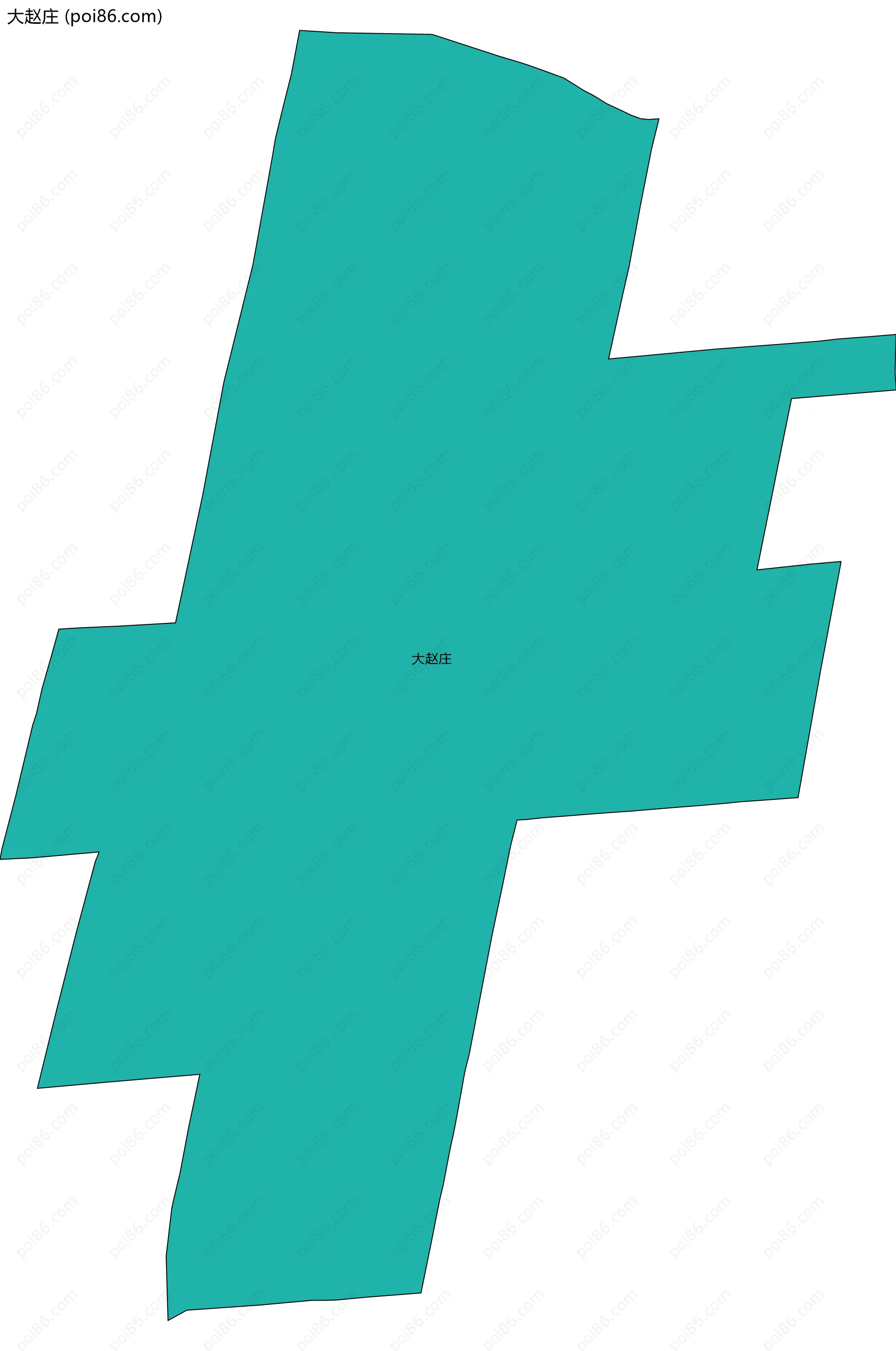 大赵庄边界地图