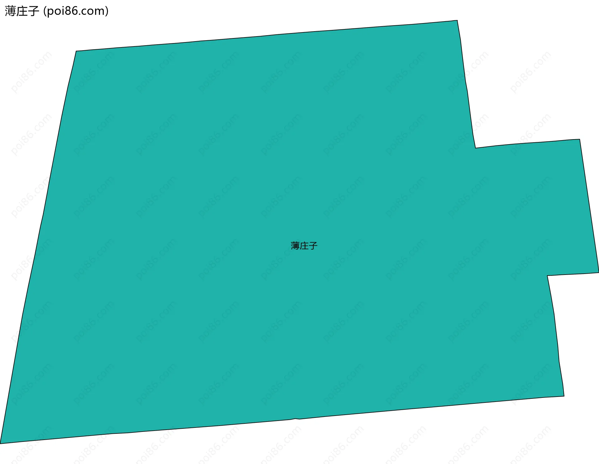 薄庄子边界地图