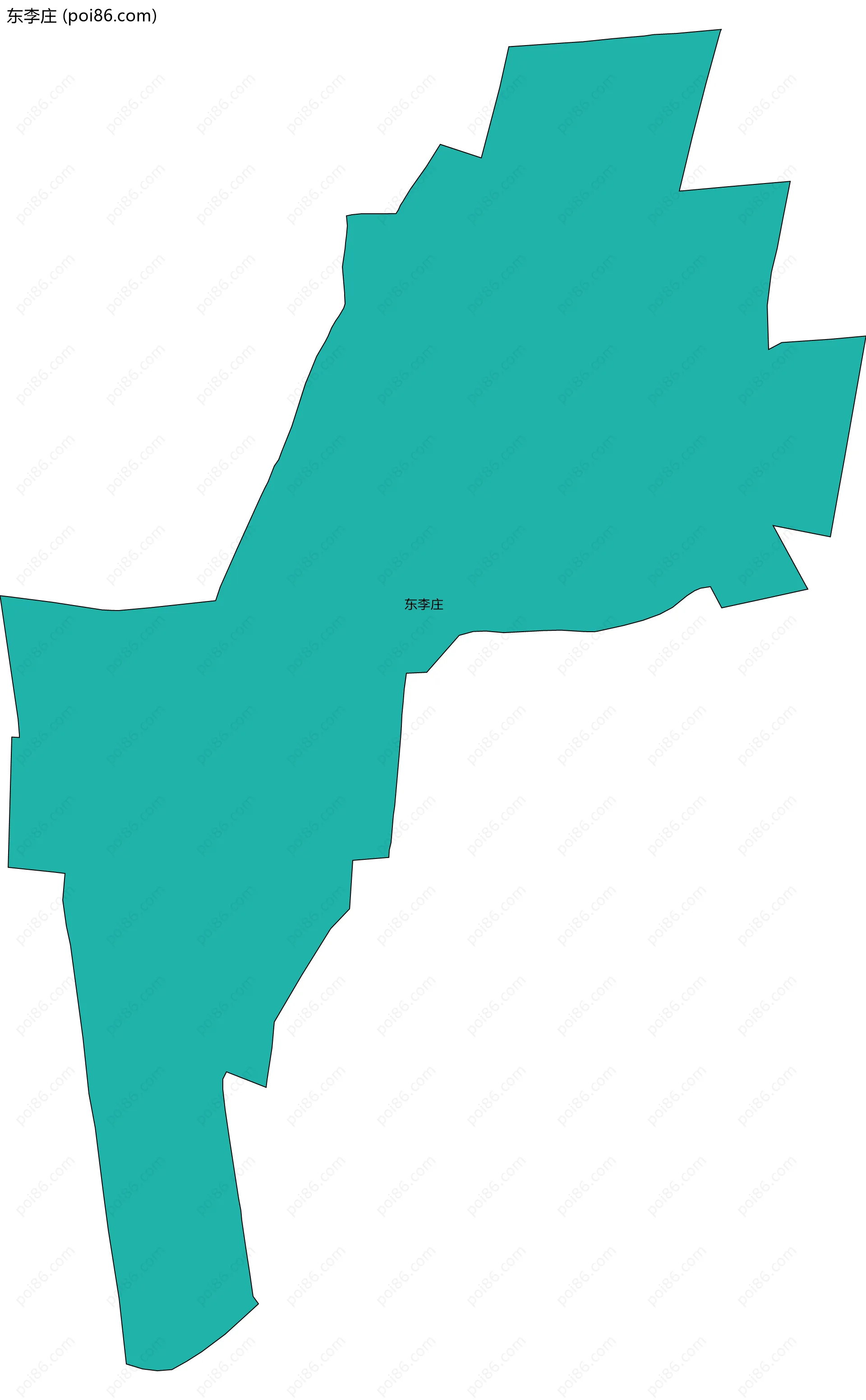 东李庄边界地图