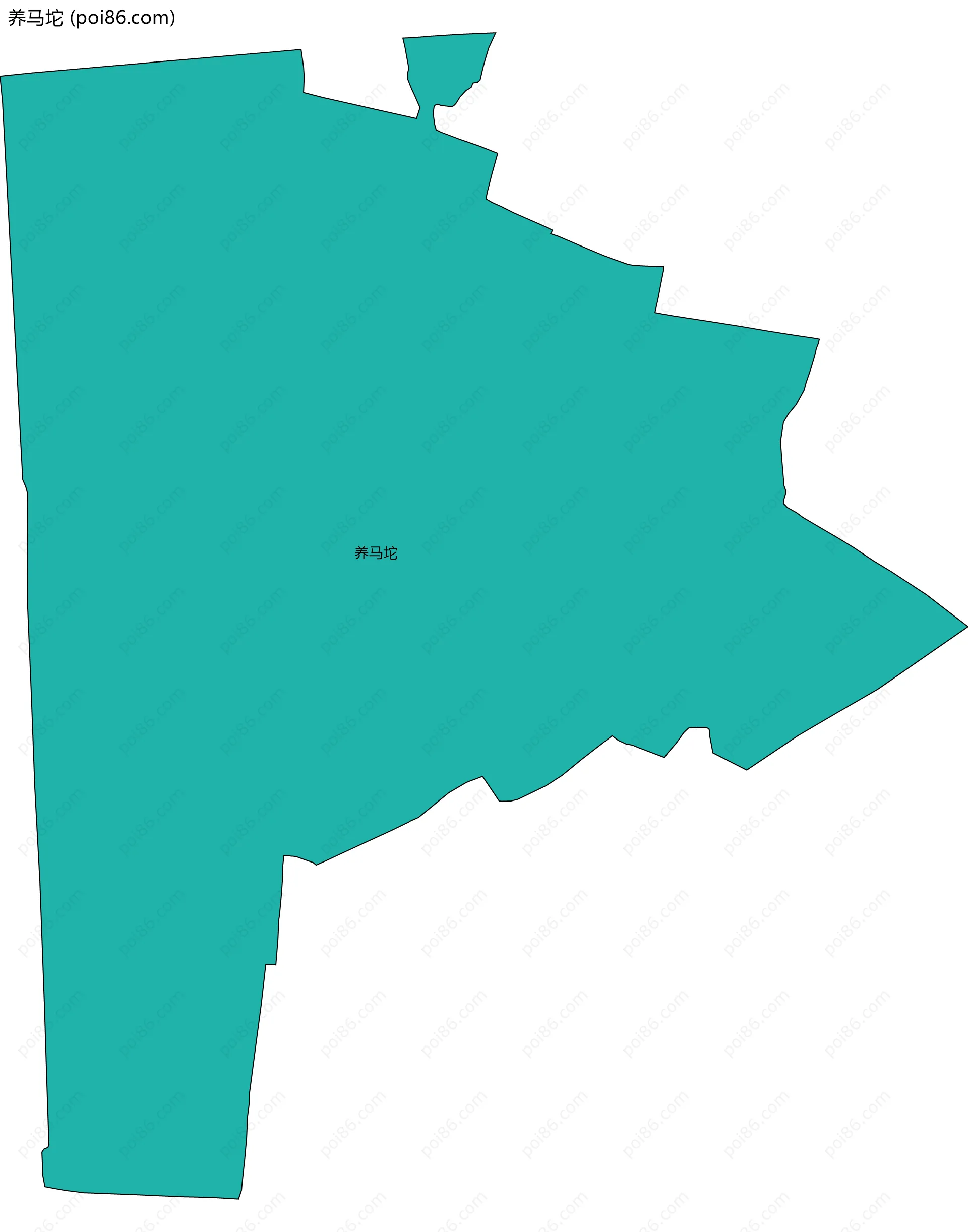 养马坨边界地图