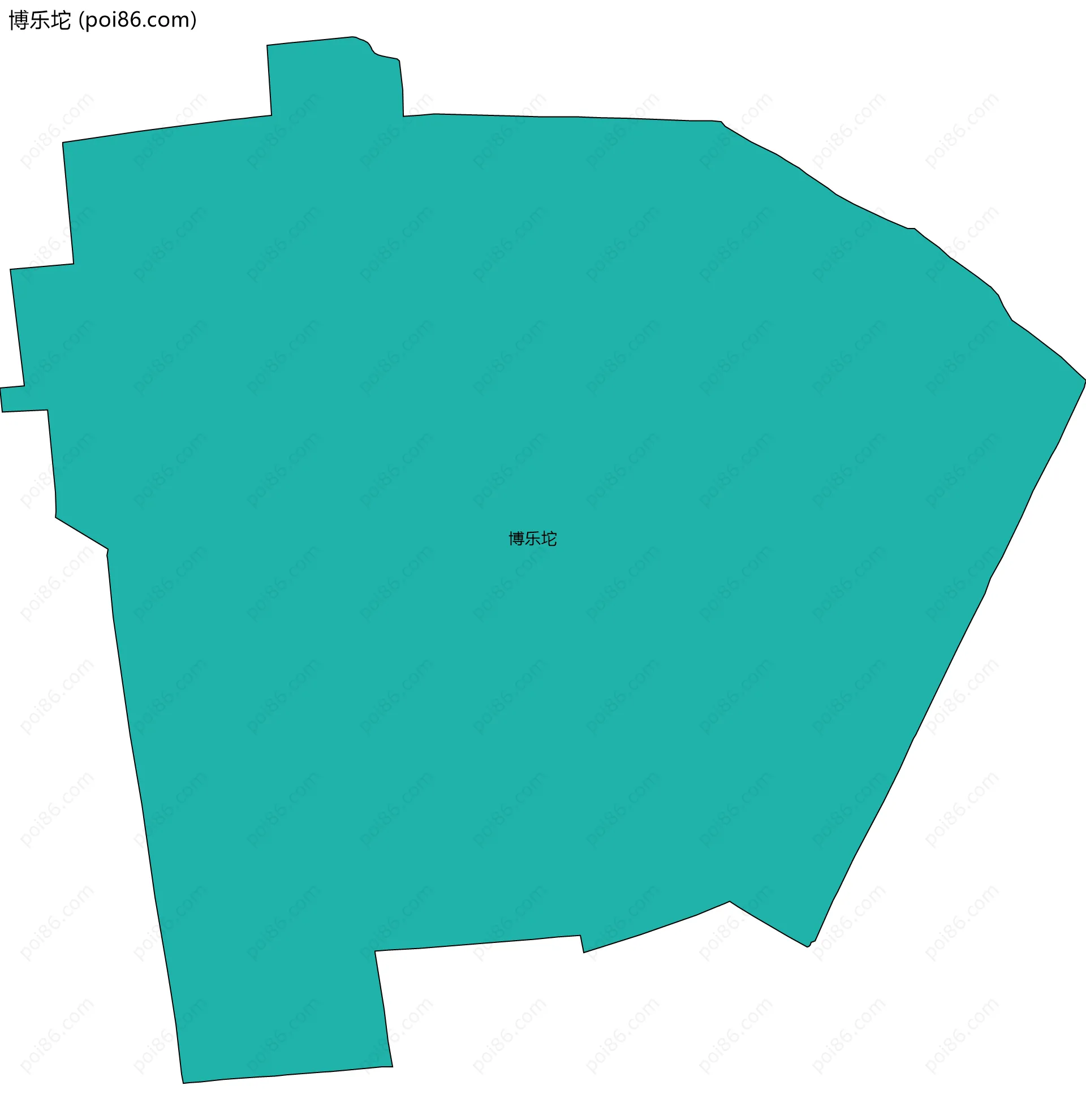 博乐坨边界地图