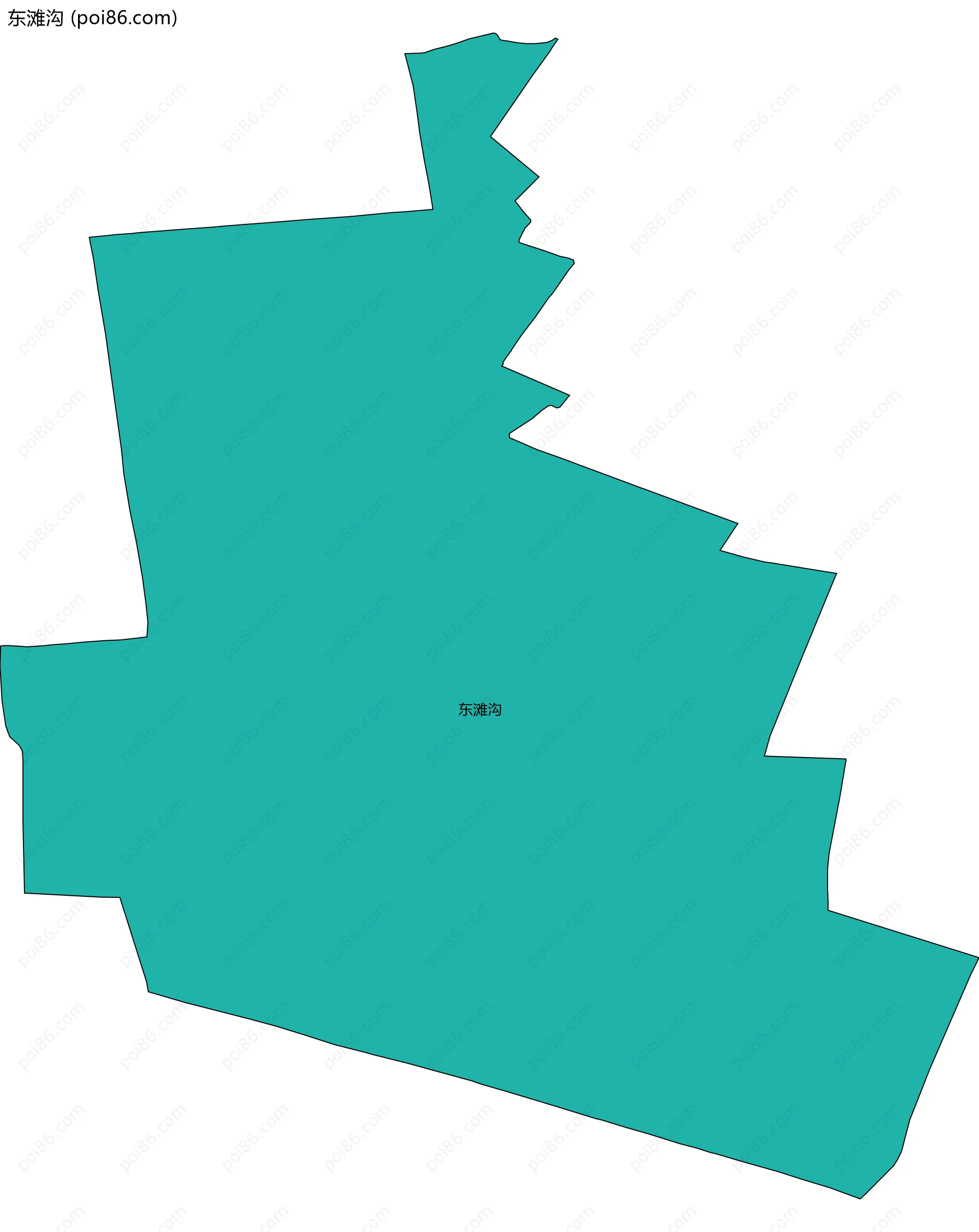 东滩沟边界地图