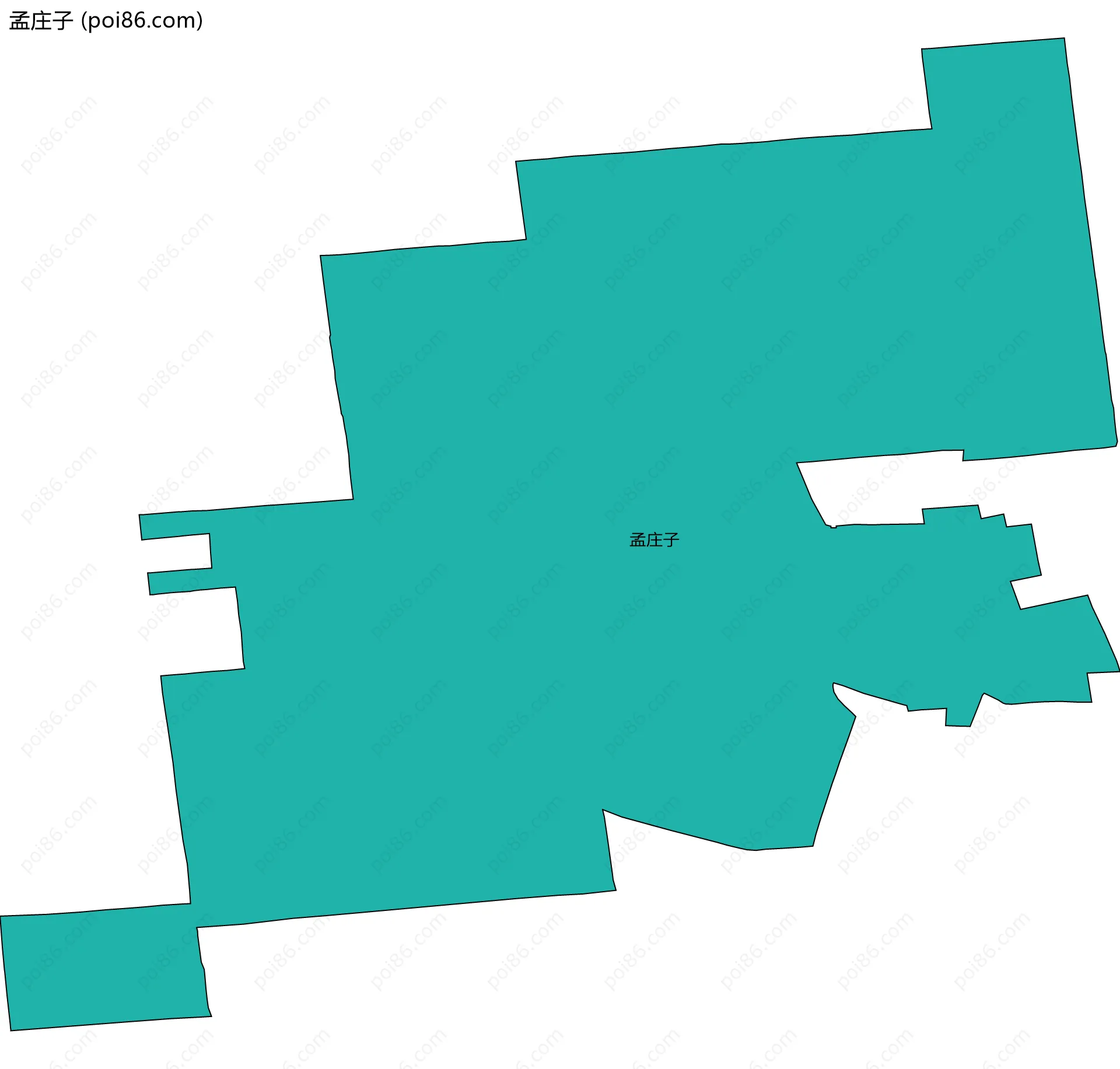 孟庄子边界地图