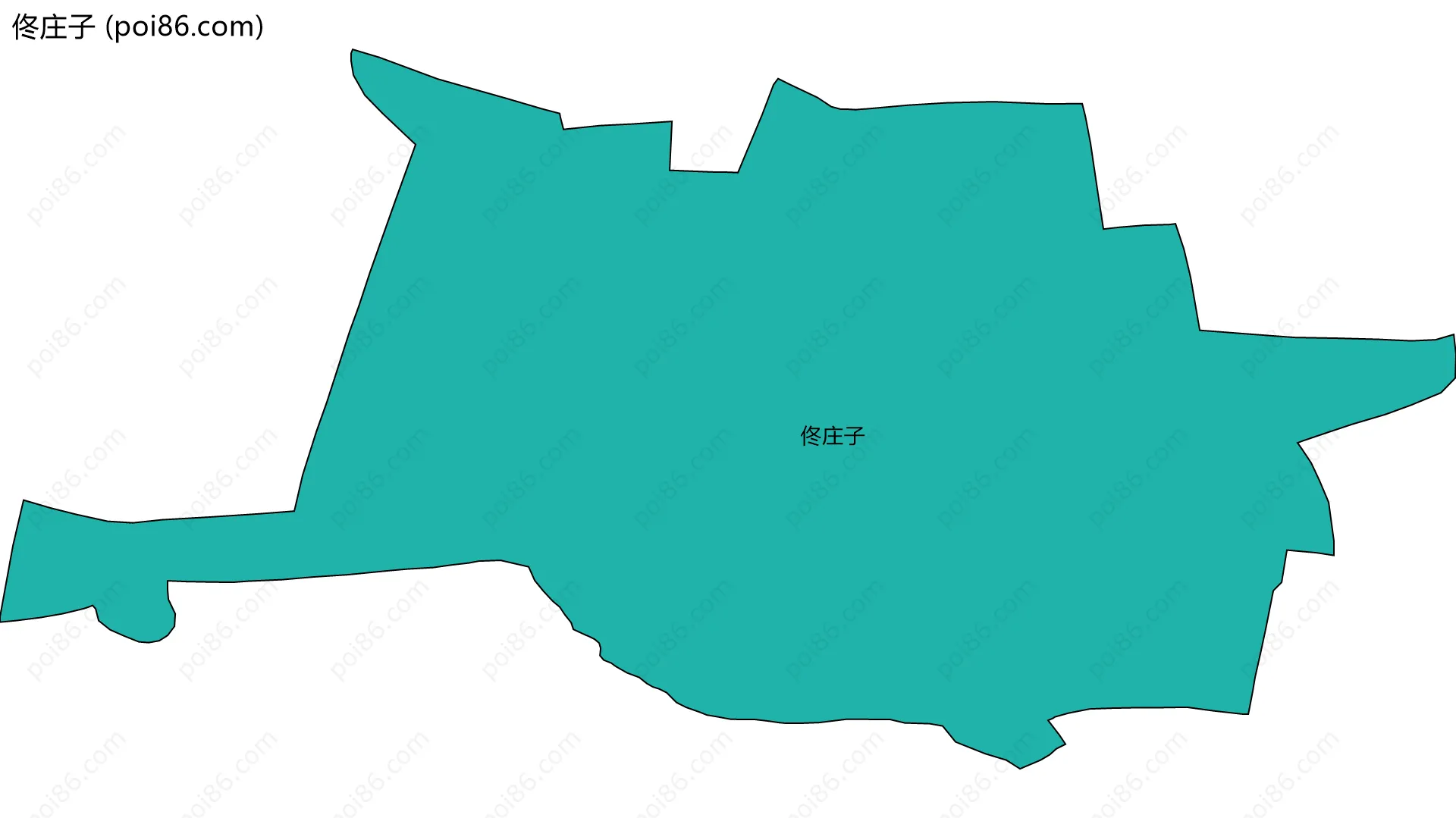 佟庄子边界地图