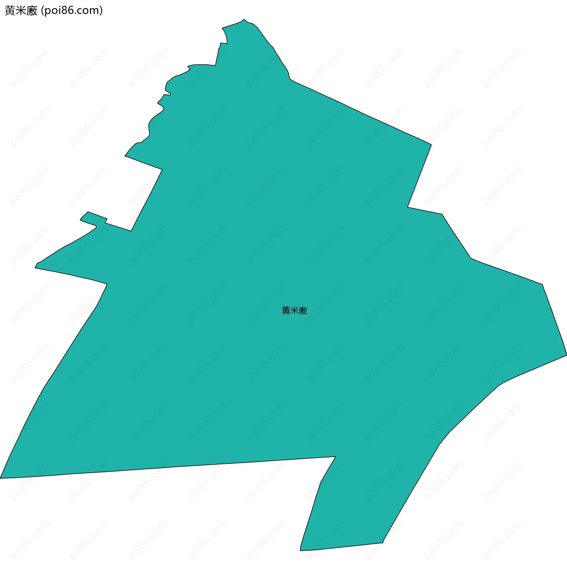 黄米廒边界地图