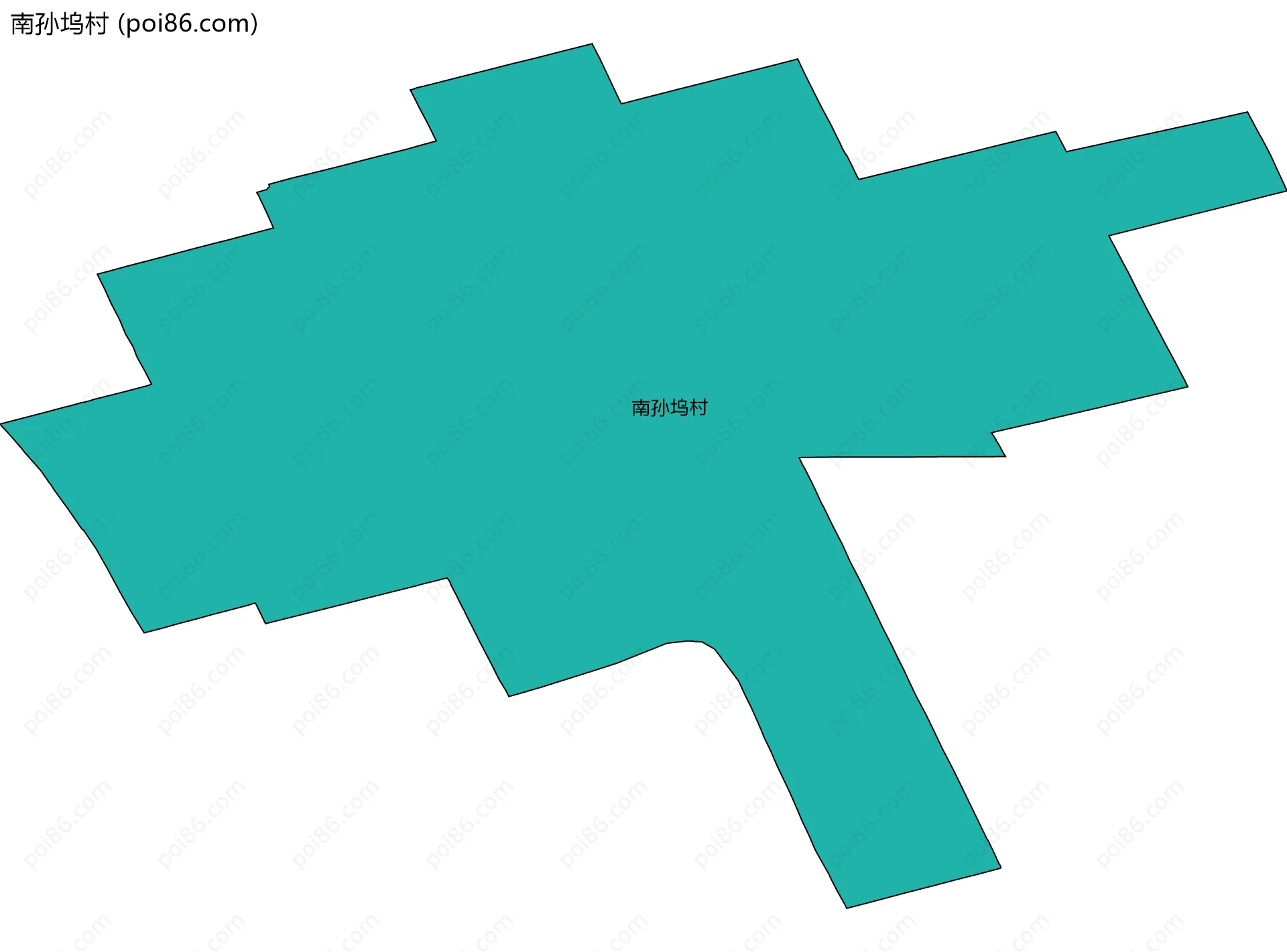 南孙坞村边界地图