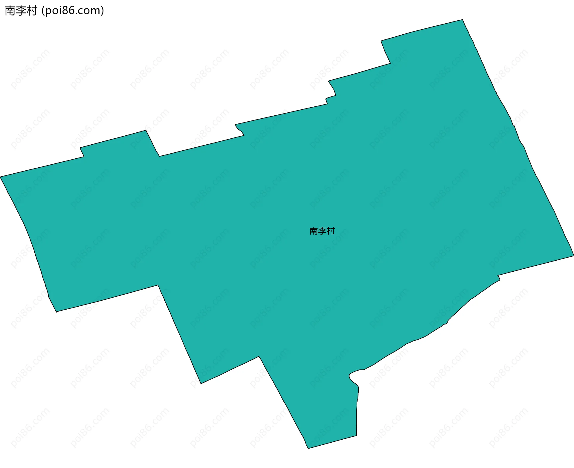 南李村边界地图