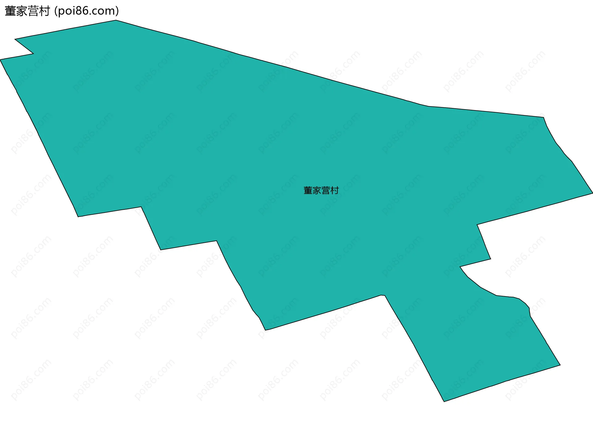 董家营村边界地图