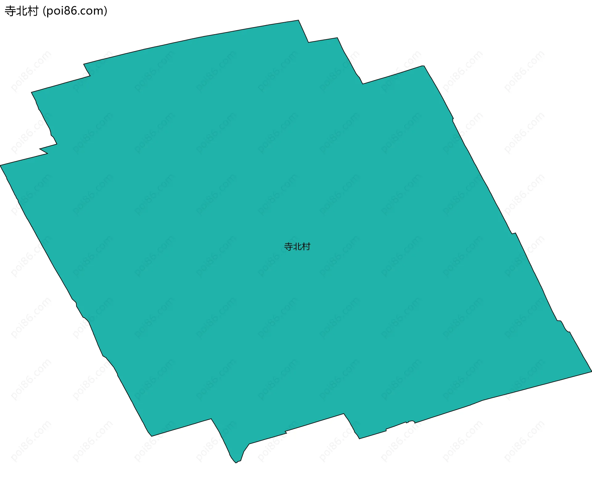 寺北村边界地图