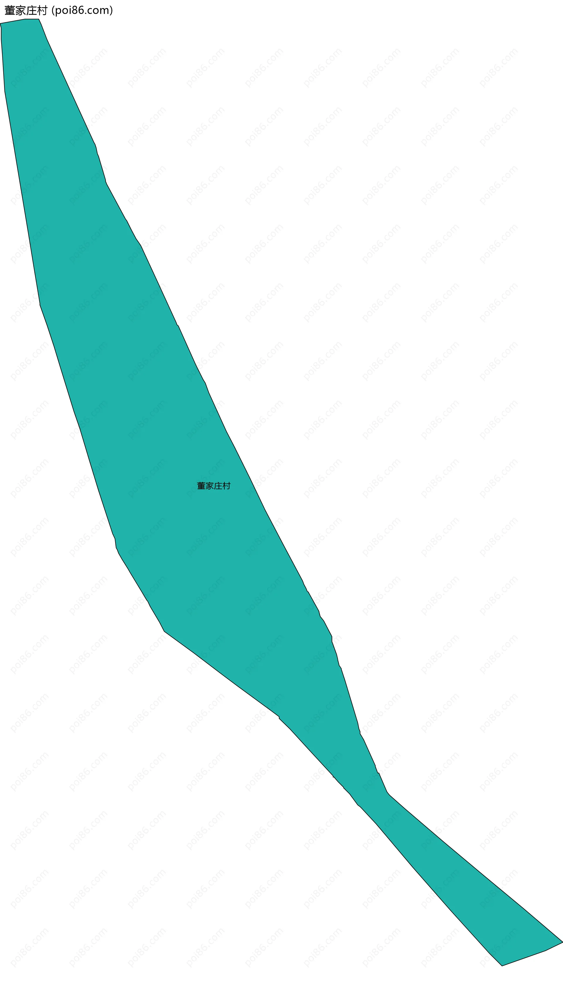 董家庄村边界地图