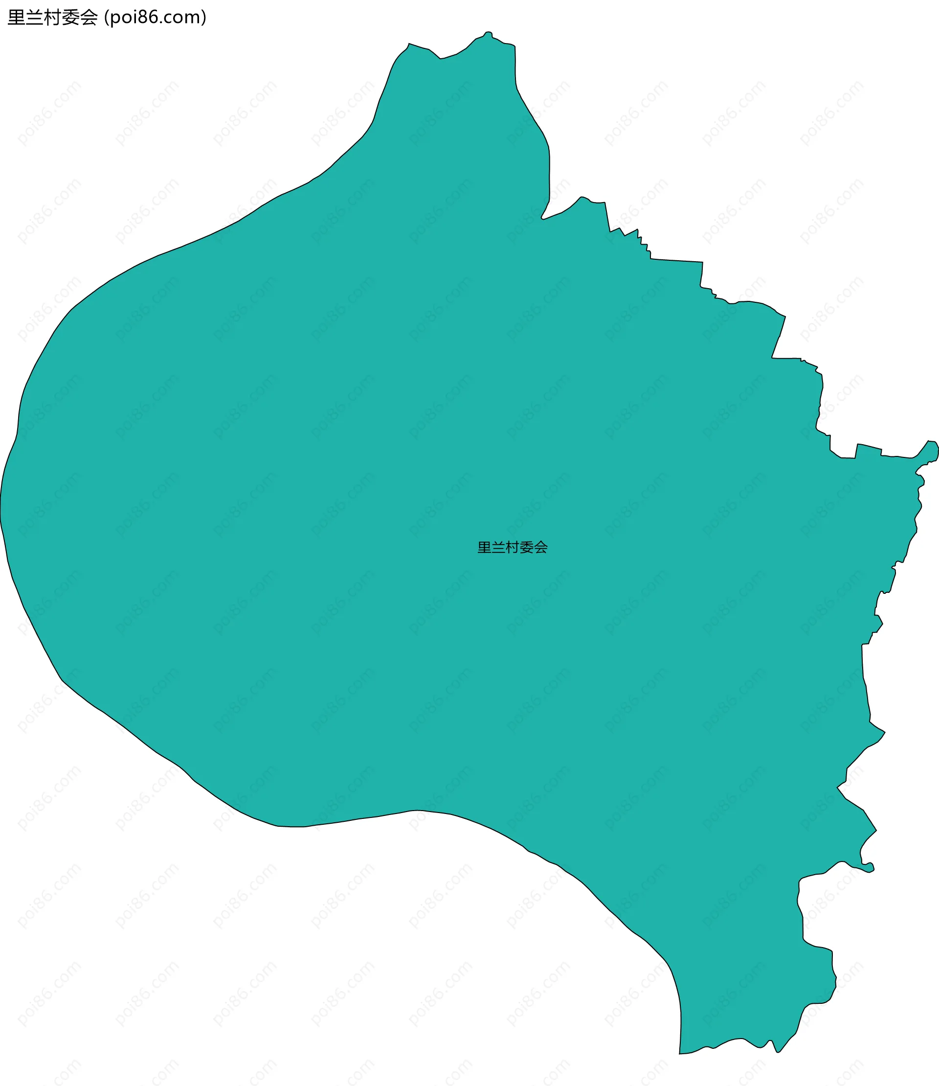 里兰村委会边界地图