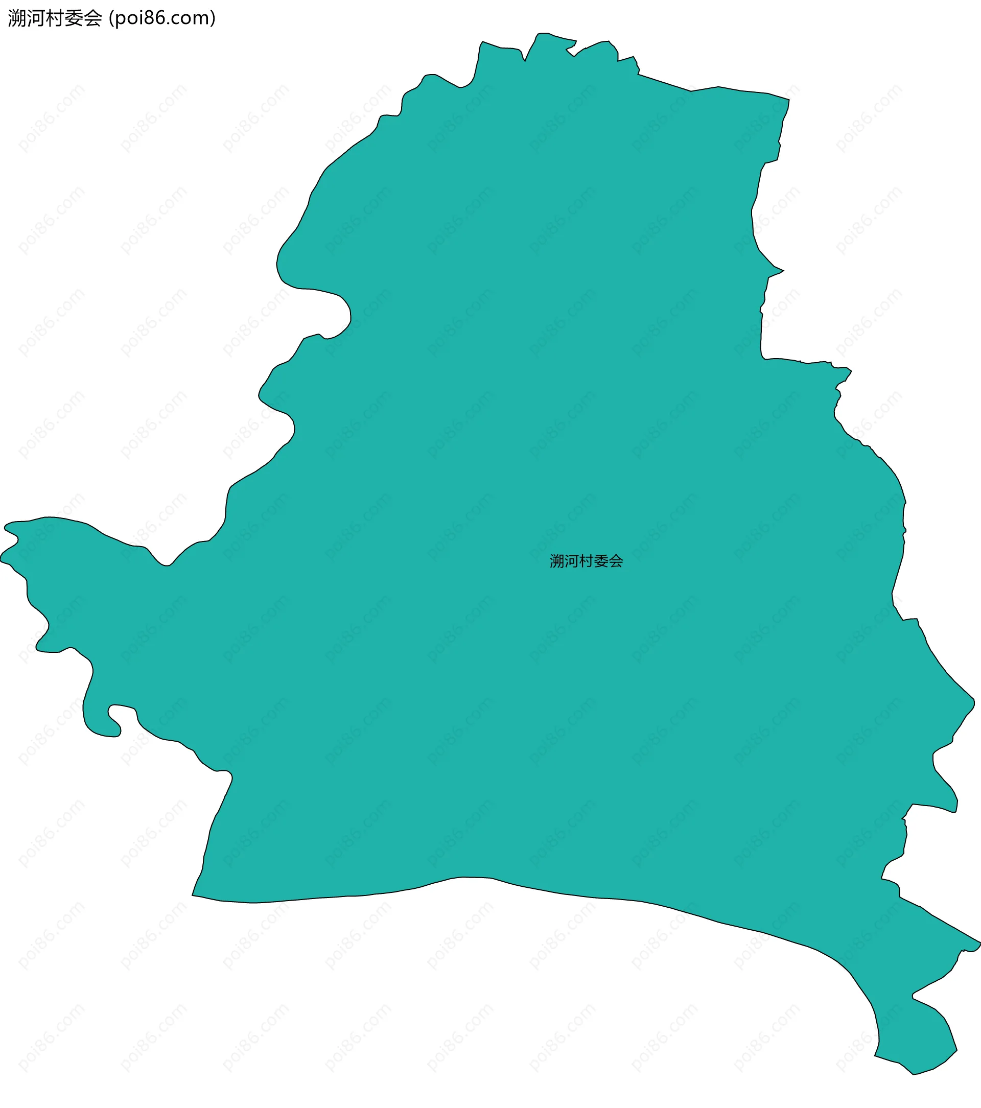 溯河村委会边界地图