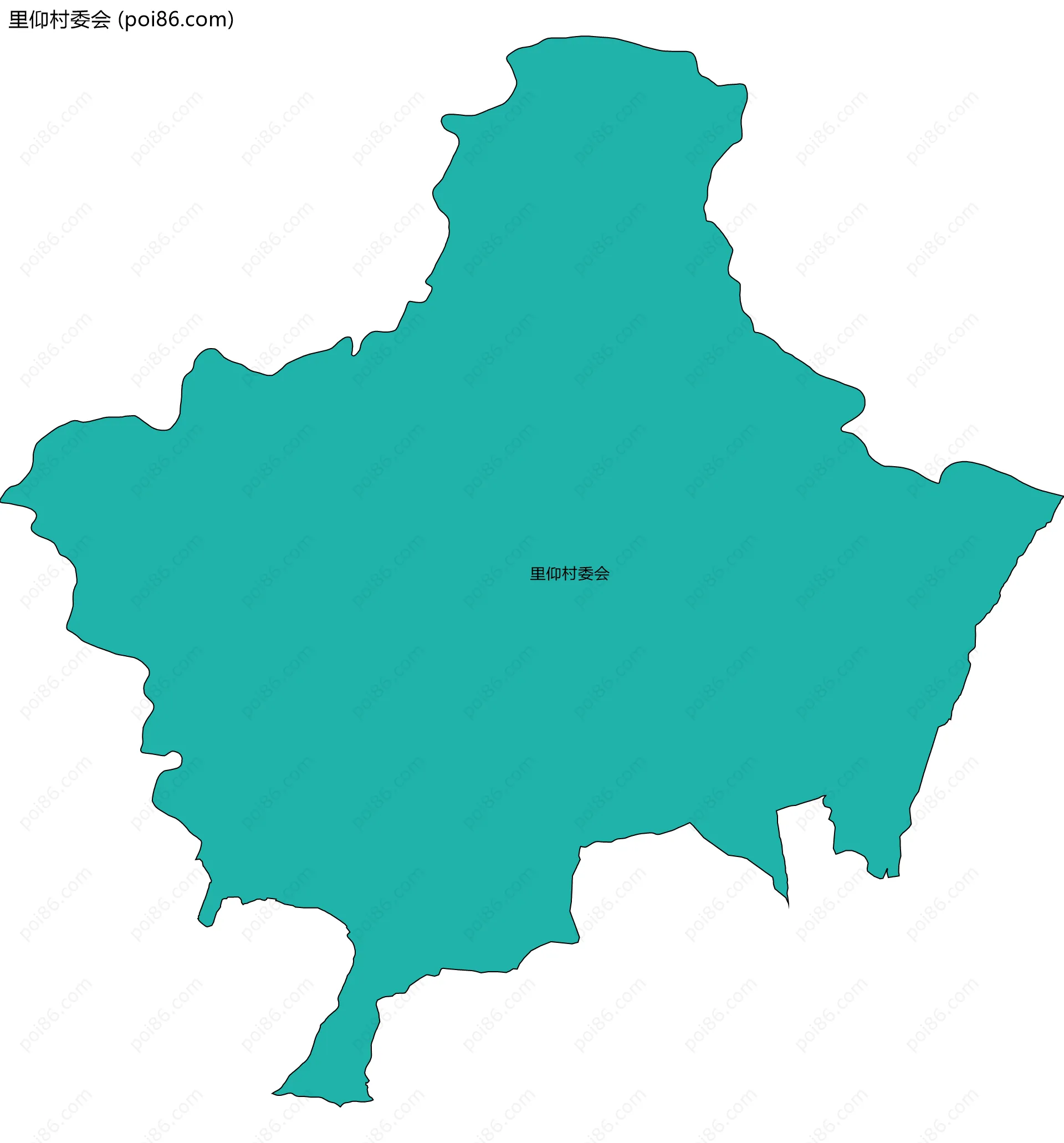 里仰村委会边界地图