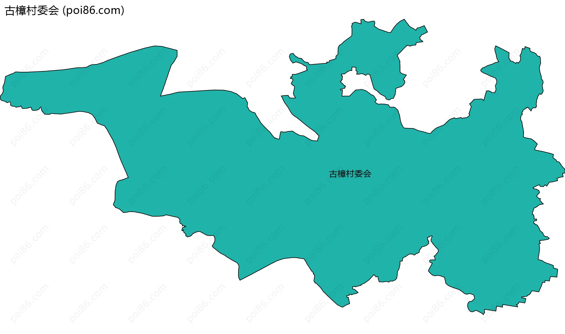 古樟村委会边界地图