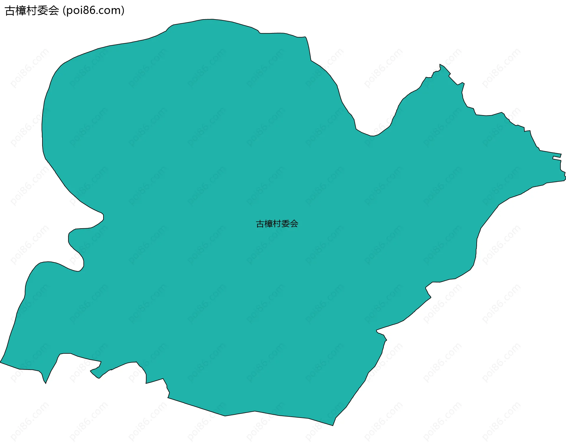 古樟村委会边界地图