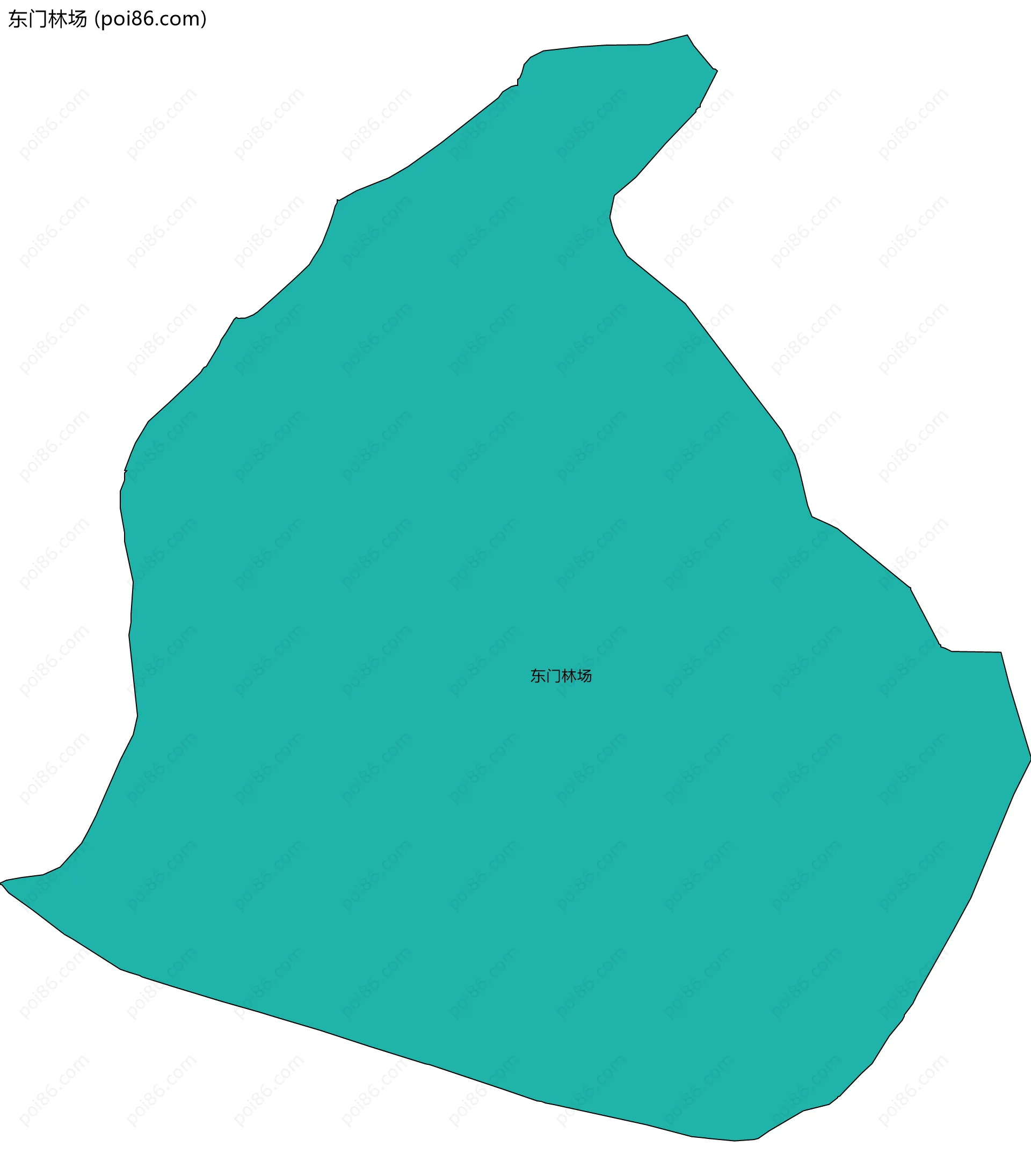 东门林场边界地图