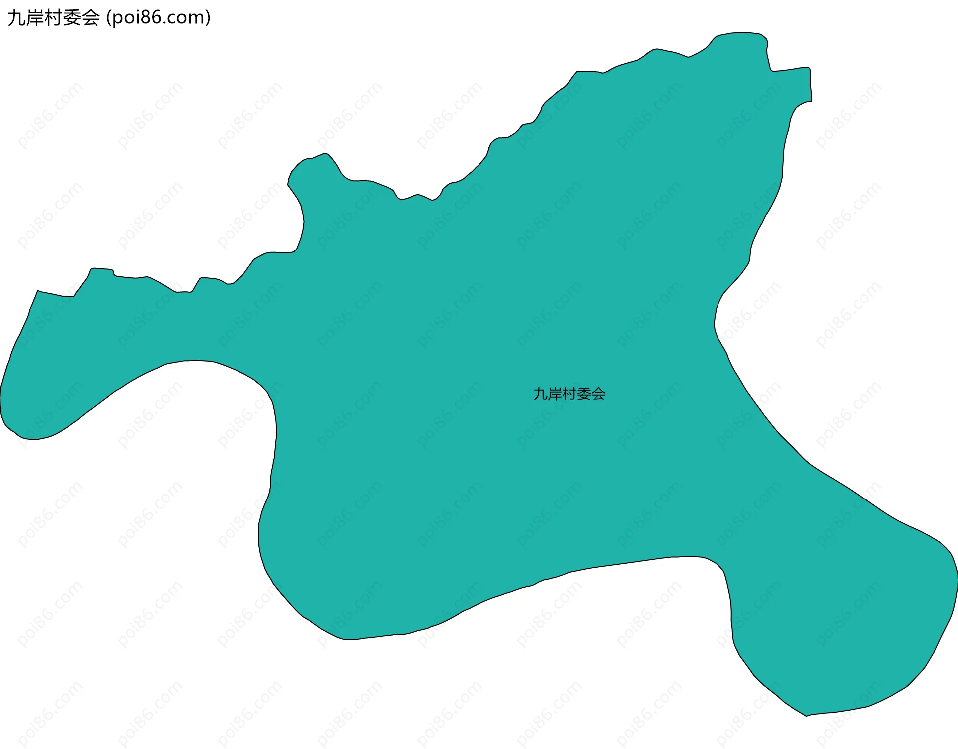 九岸村委会边界地图